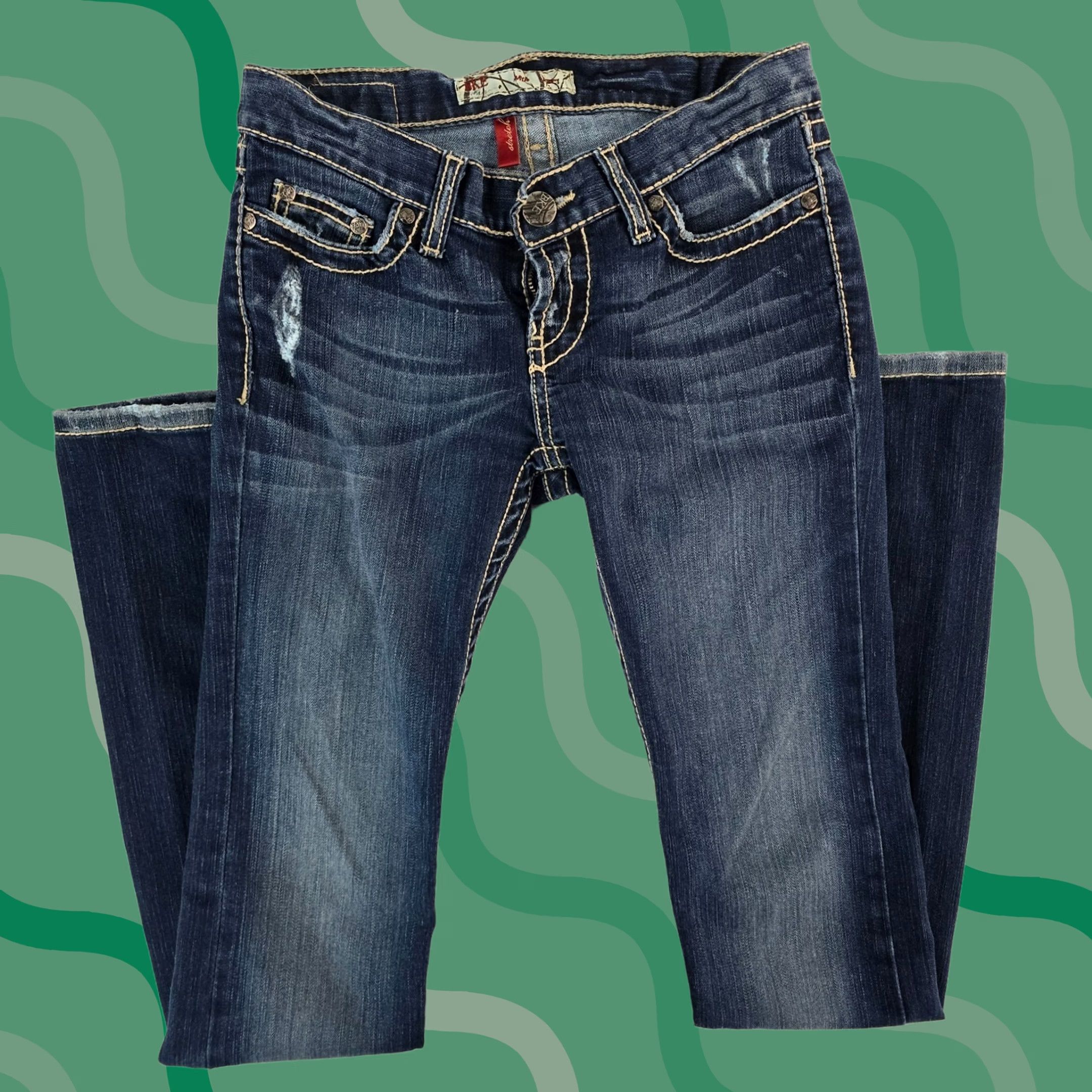 Vintage VINTAGE Buckle BKE Jeans Skinny 5-Pocket Denim Blue 26 Regular Womens Girls 6049 Size 26" / US 2 / IT 38 - 1 Thumbnail