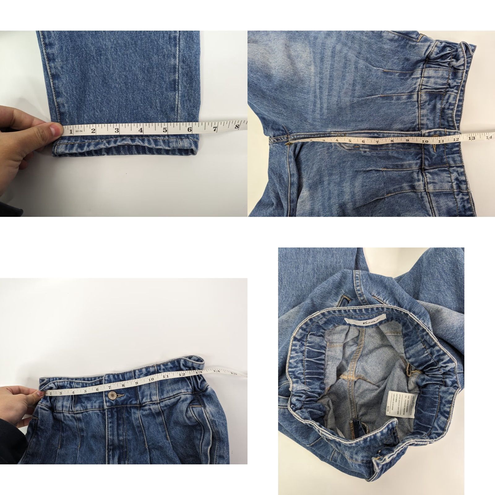 Vintage Kancan Womens Jeans Shirley Ultra High Rise Mom Style Paper Bag Y2K Size 5/26 Blue Denim 5-Pocket Design Regular Fit Womens Jeans Size 27" / US 4 / IT 40 - 8 Thumbnail