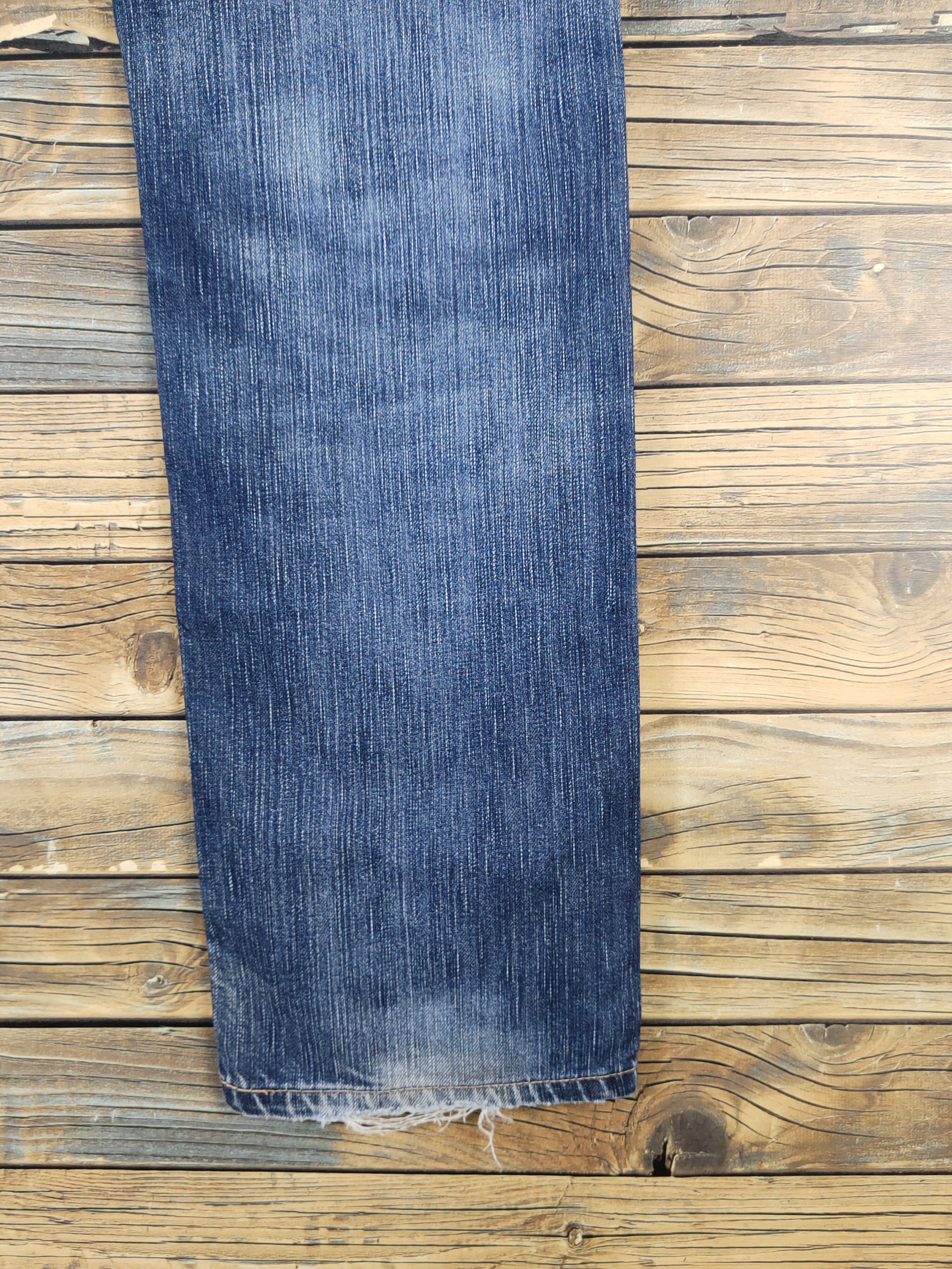 Edwin Edwin 305 Dark Blue Distressed Ripped denim Jeans #W1571 Size US 30 / EU 46 - 12 Thumbnail