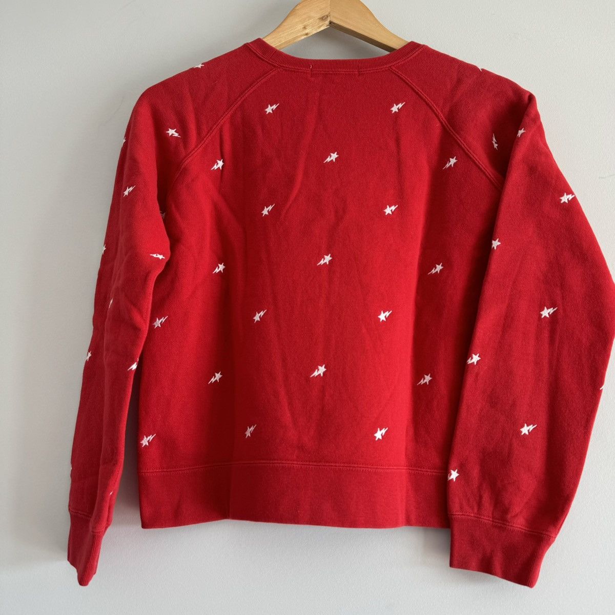 Bape × Nigo × Vintage Bape Sta Star Pattern Cropped Crewneck Sweatshirt Size XS / US 0-2 / IT 36-38 - 6 Thumbnail
