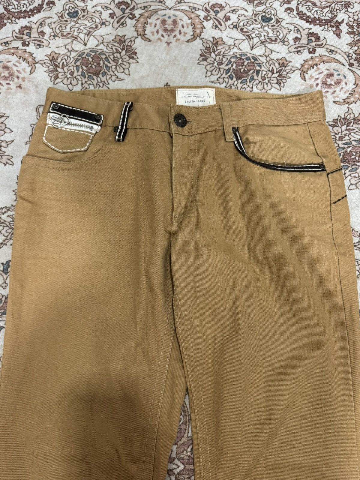 Japanese Brand Vintage Lolita Japan Brown Jeans Size US 36 / EU 52 - 4 Thumbnail