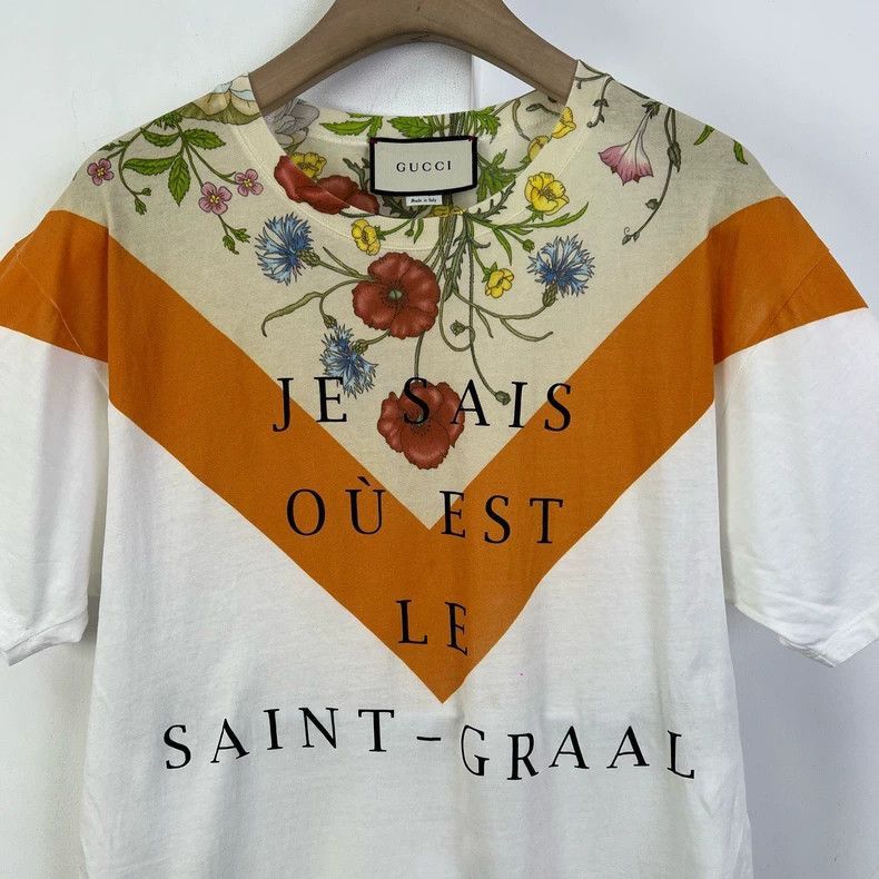 Gucci Gucci Floral Print Short Sleeve Tshirt-2506 Size S / US 4 / IT 40 - 4 Thumbnail