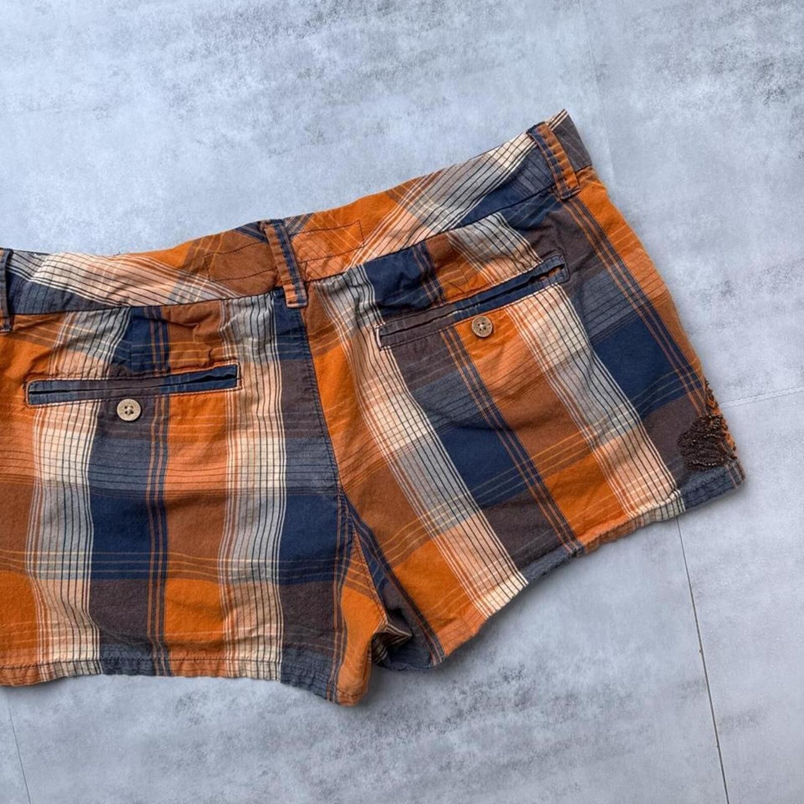 Old Navy Y2K Old Navy Surf Orange Grunge shorts Size 28" / US 6 / IT 42 - 7 Thumbnail