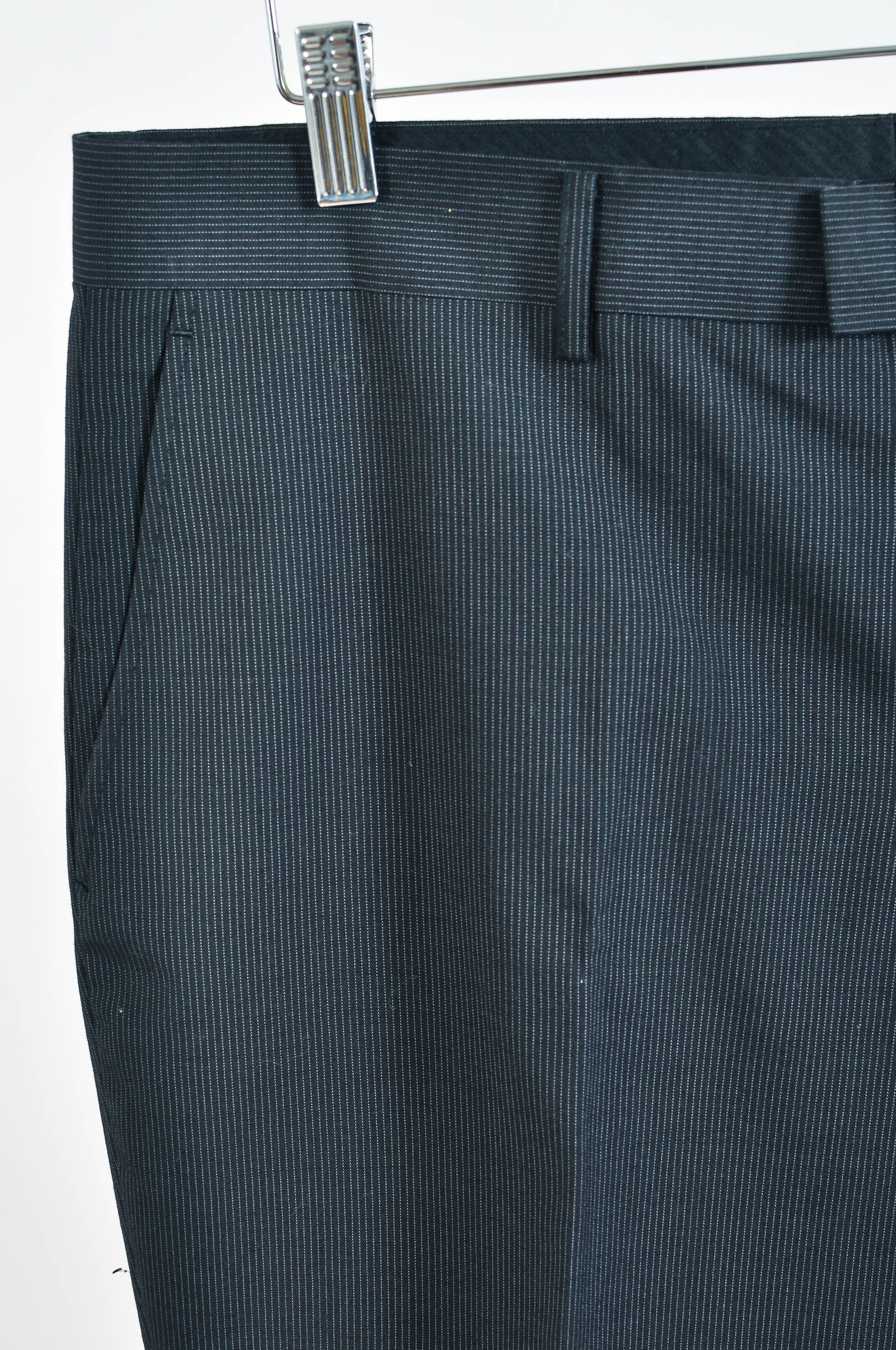 Matinique Matinique Dark Brown Striped Wool Suit Size 42R - 8 Thumbnail
