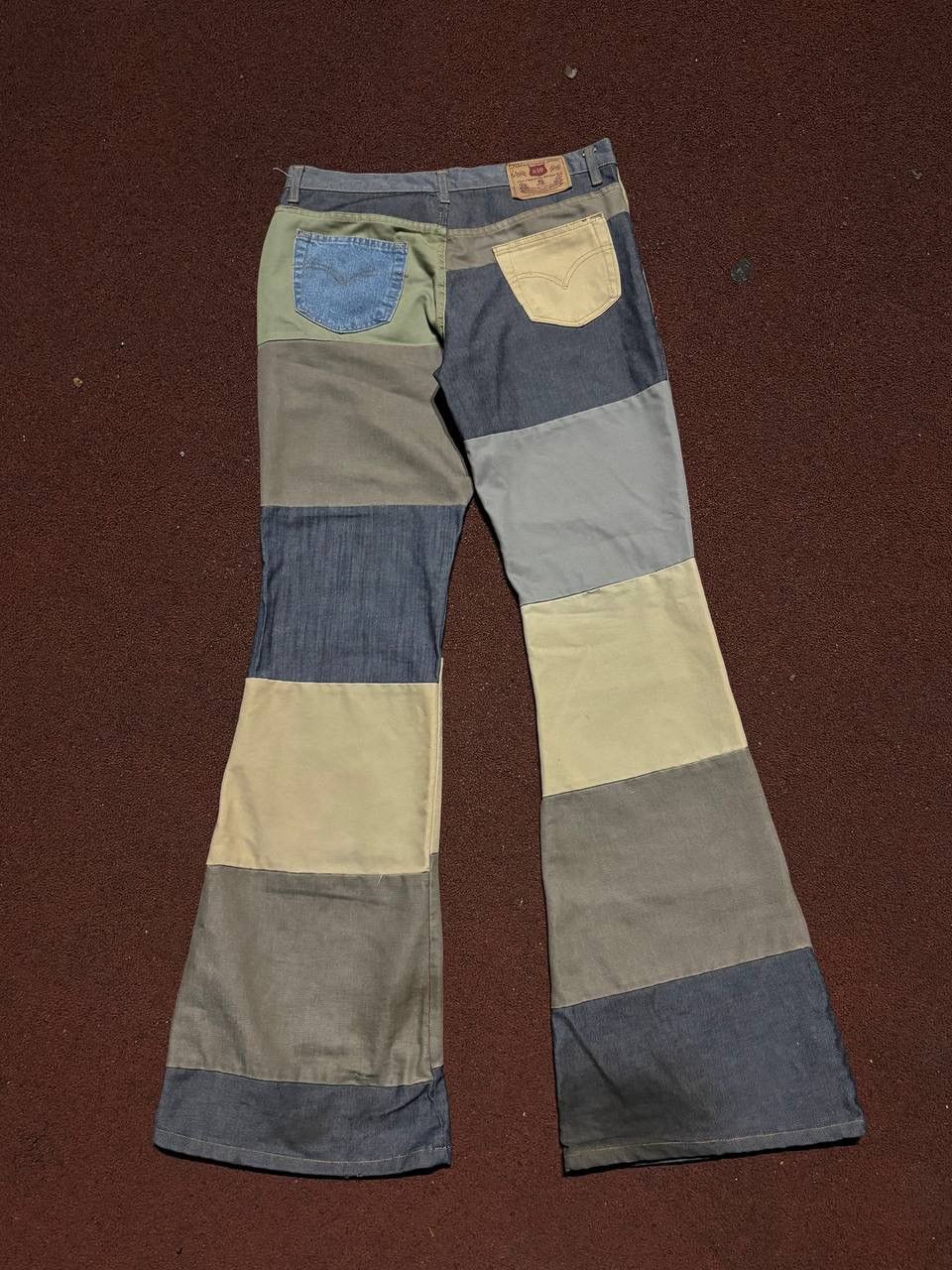 Levi's Vintage Clothing Levi’s 610 Vintage Patchwork Flare Jeans Size US 44 / EU 60 - 2 Thumbnail