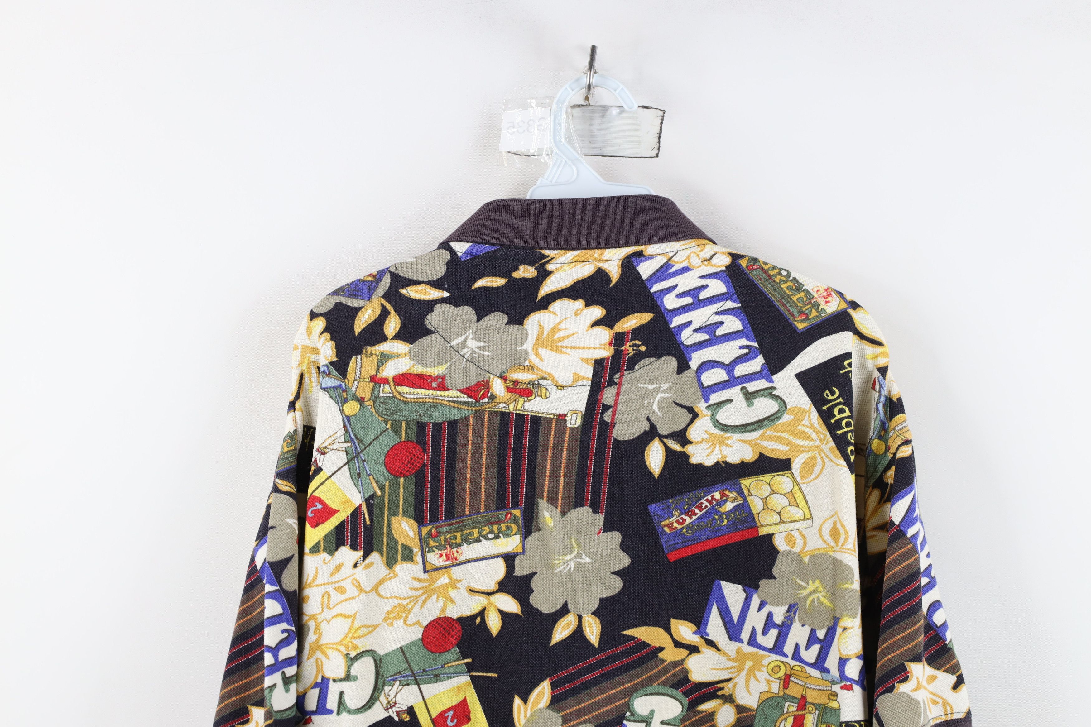 Vintage Vintage 90s Streetwear Print Flower Pebble Beach Golf Polo Size US M / EU 48-50 / 2 - 11 Thumbnail