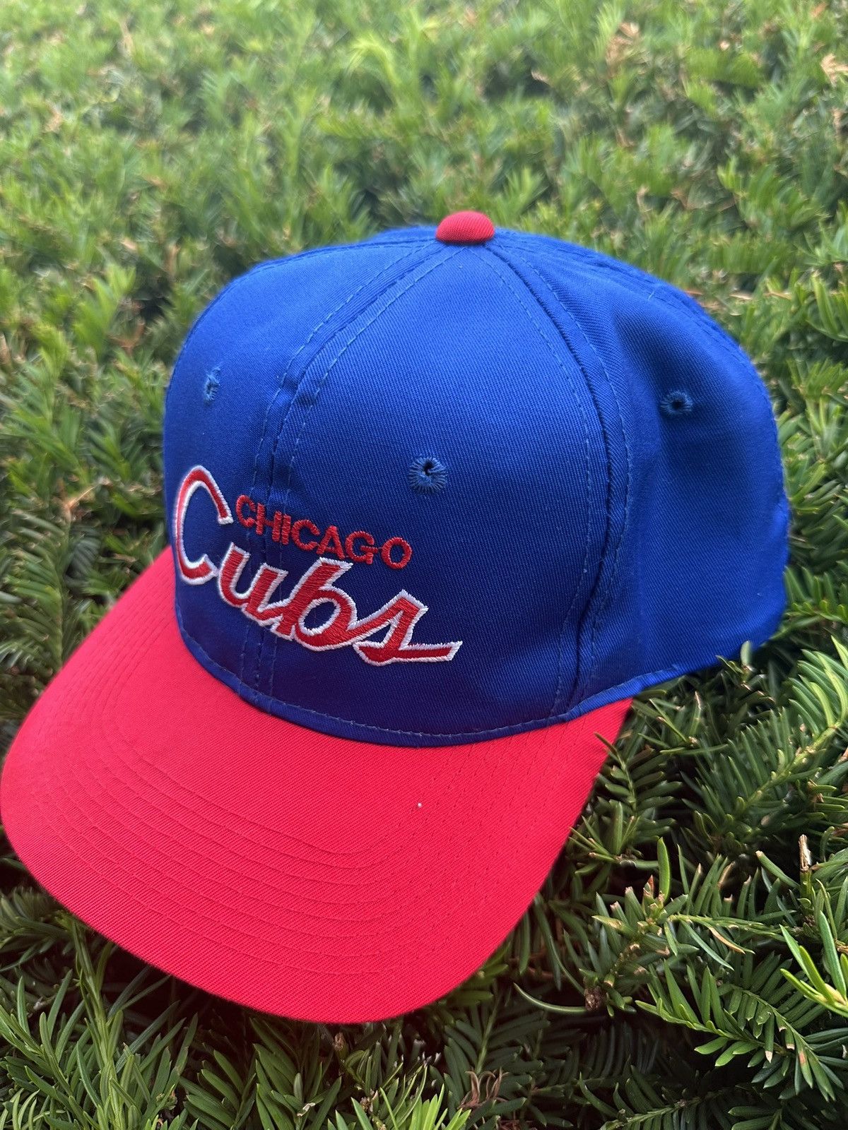 Sports Specialties Vintage Chicago Cubs Sports Specialties Script SnapBack Hat Size ONE SIZE - 3 Thumbnail