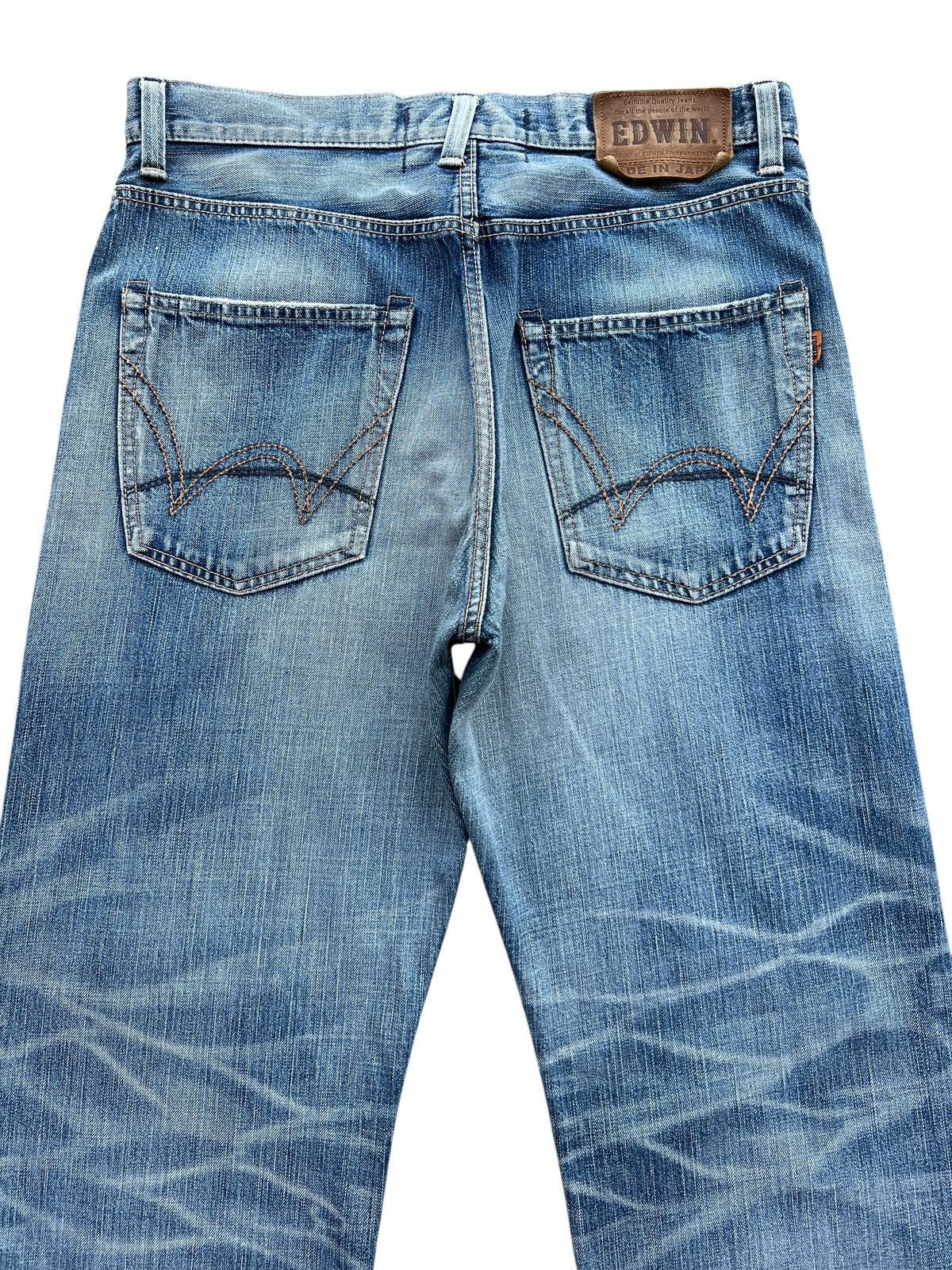 Edwin Vintage Edwin Selvedge Distressed Denim Jeans 36x34 Size US 36 / EU 52 - 5 Thumbnail