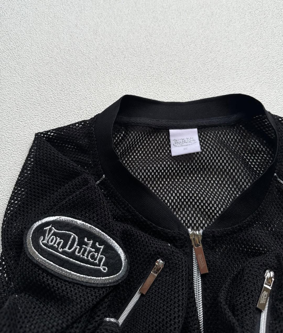 Von Dutch Von Dutch Mesh Fishnet Jacket Black Size US L / EU 52-54 / 3 - 4 Thumbnail