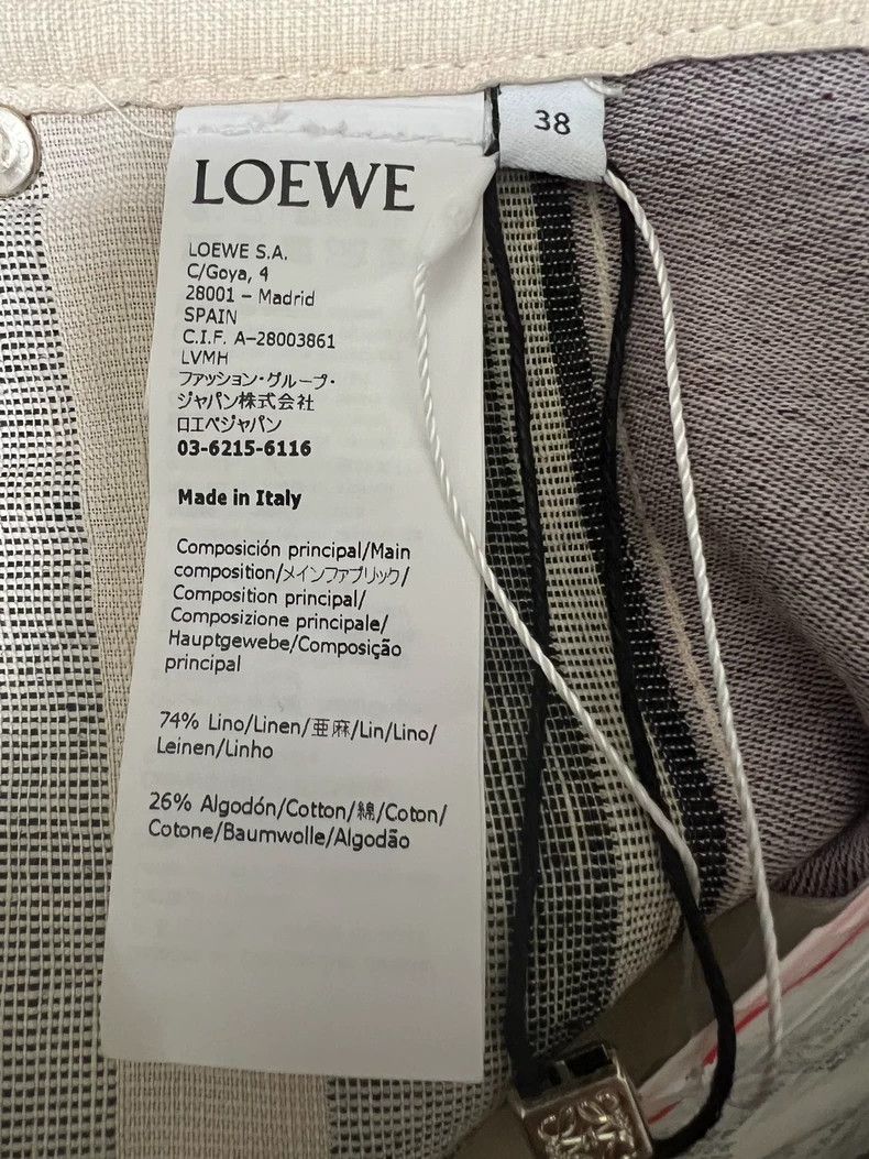 Loewe LOEWE Flax striped patchwork shorts Size 25" / US 0 / IT 36 - 5 Thumbnail