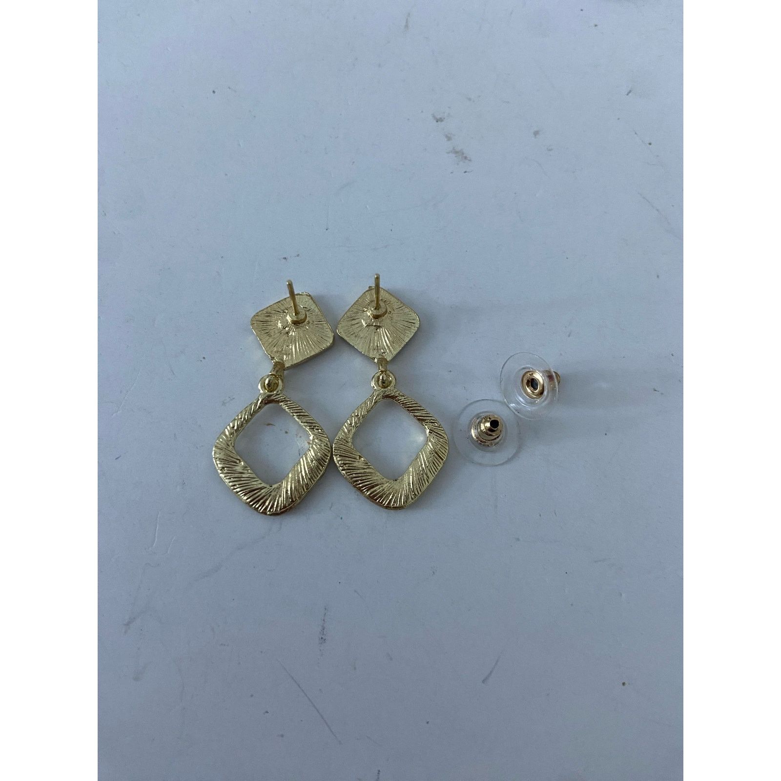 Other Geometric Black enamel and rhinestone earrings Size ONE SIZE - 4 Thumbnail