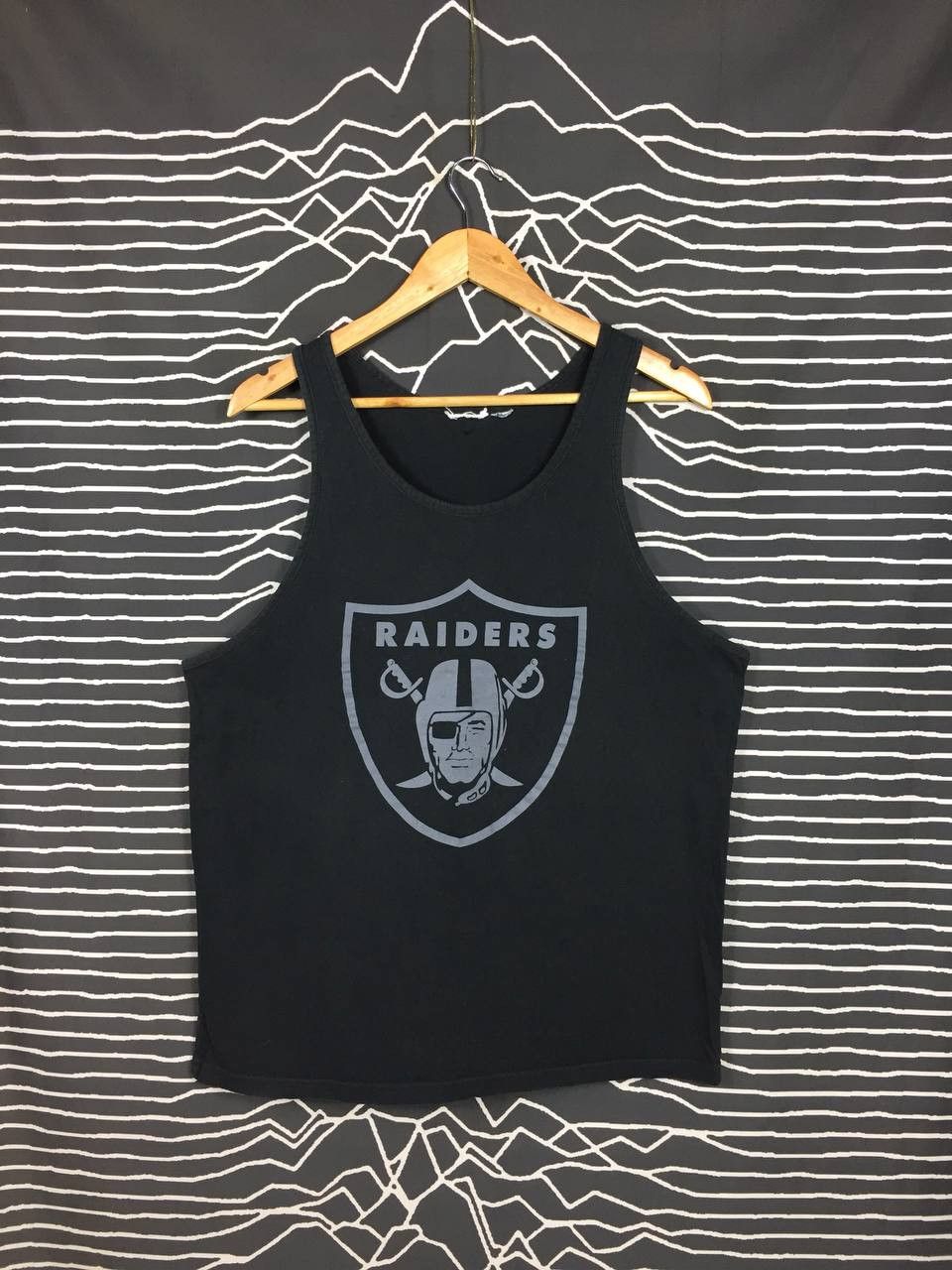 NFL Vtg Oakland Raiders NFL American Sports Big Logo Tank Top Size US L / EU 52-54 / 3 - 1 Thumbnail