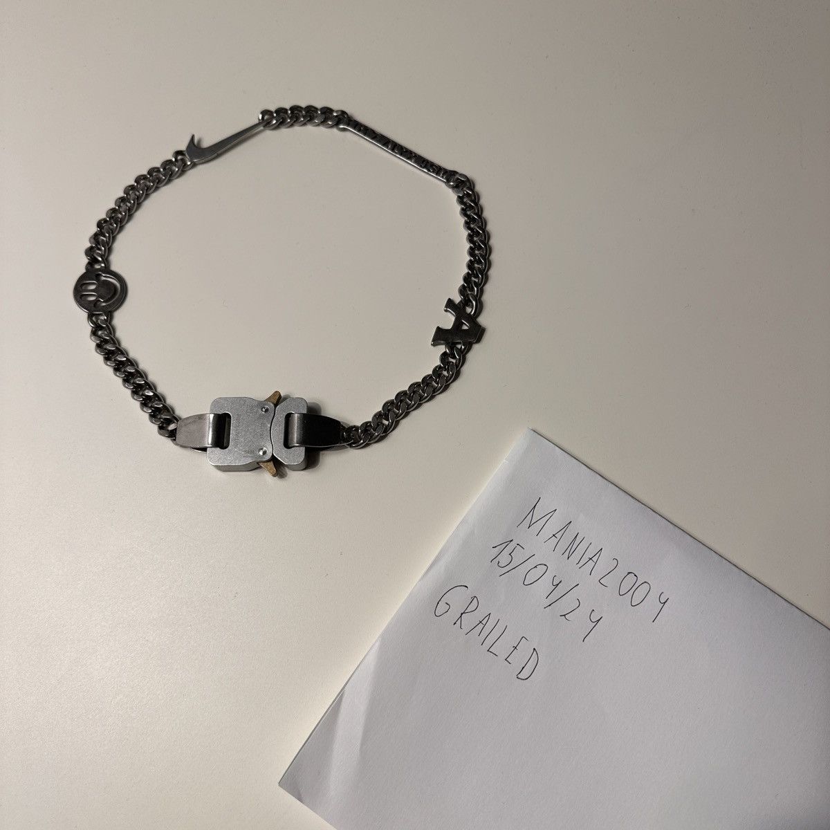 image of 1017 Alyx 9Sm Alyx Hero Chain Silver, Men's