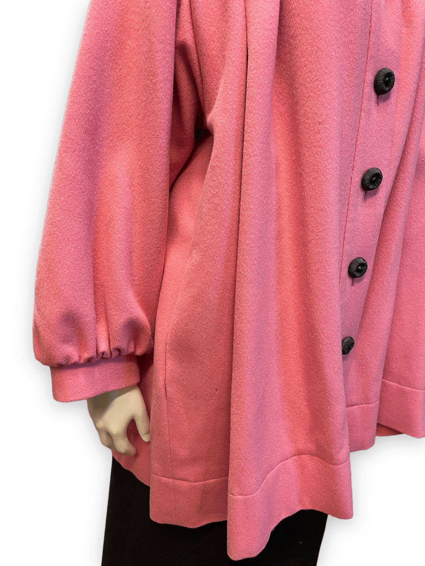 Yves Saint Laurent Yves Saint Laurent "Rive Gauche" Vintage Deisgner Bubblegum Pink Wool Party Coat Size M Size M / US 6-8 / IT 42-44 - 4 Thumbnail