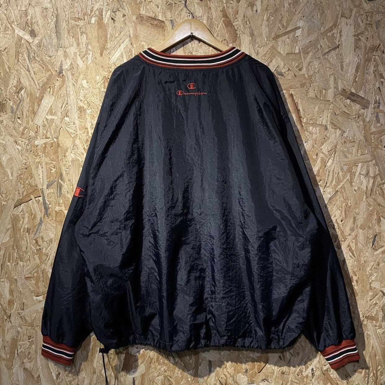 Vintage Champion Pullover Windbreaker VNeck Retro Sportswear