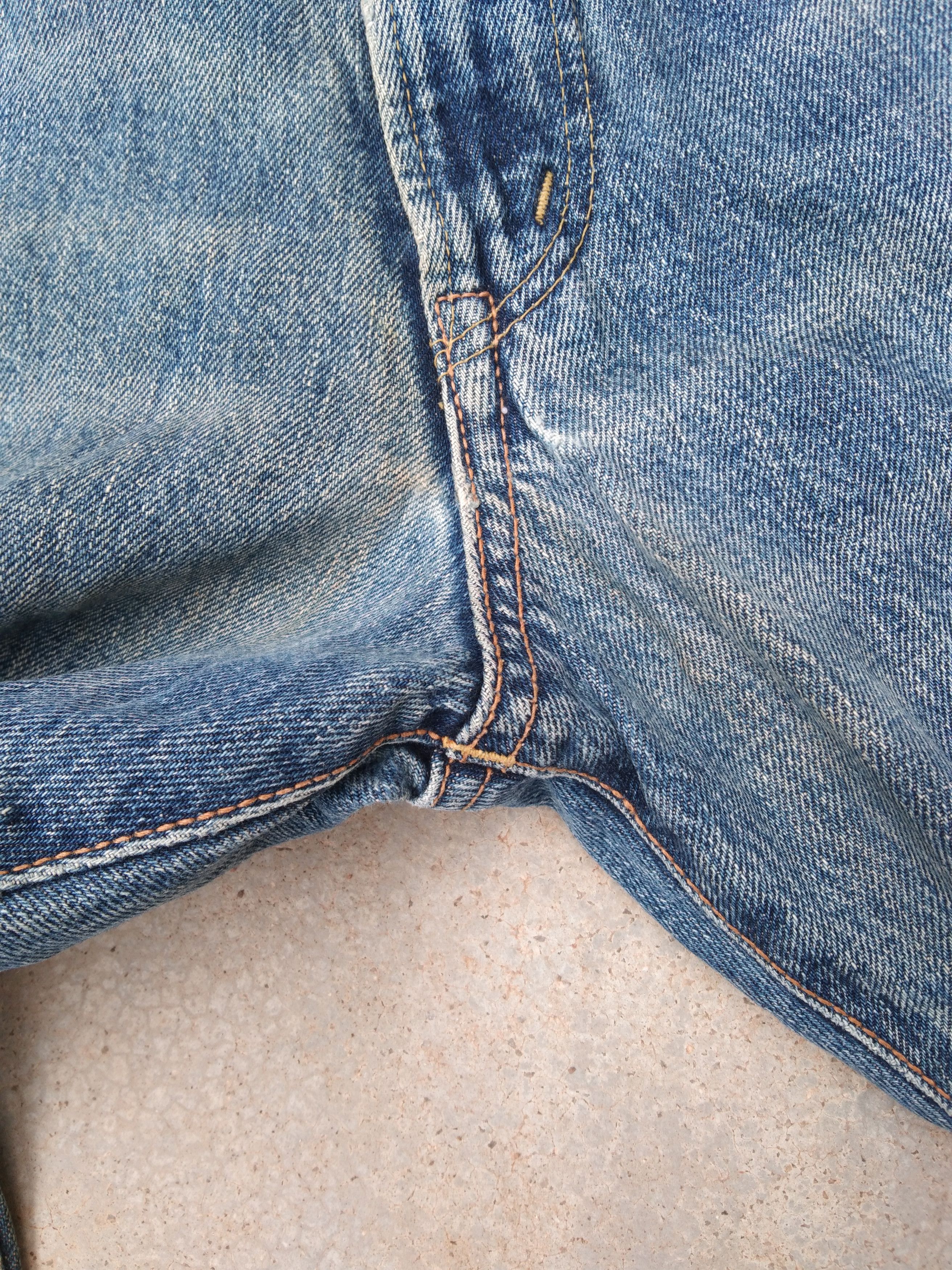 Japanese Brand × Jean × Vintage 90s Vintage Distressed Edwin Selvedge Redline Jeans 30x32 Size US 30 / EU 46 - 7 Thumbnail