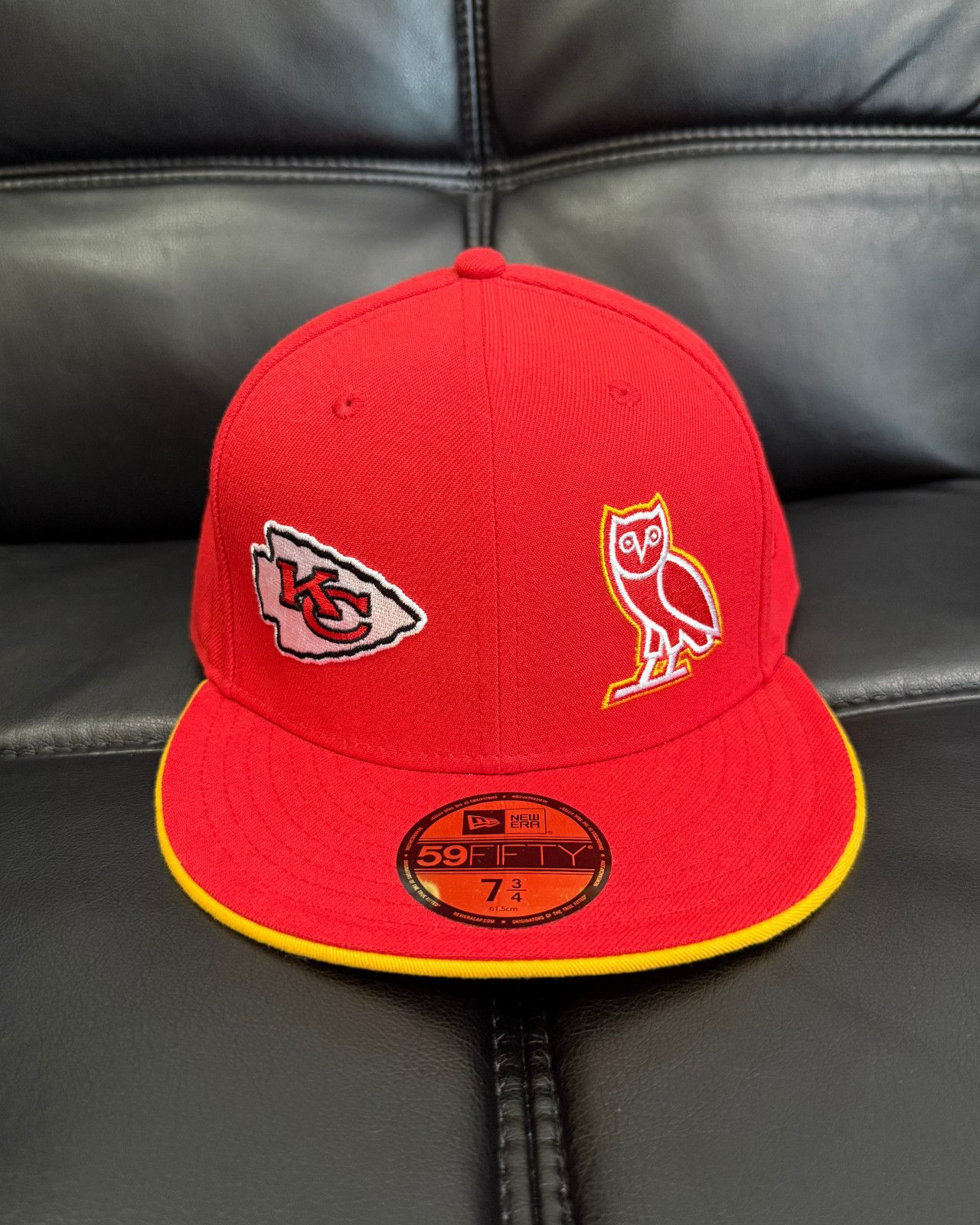 NFL × October's Very Own 7 3/4 - OVO x New Era x NFL Kansas City Chiefs Fitted Hat Size ONE SIZE - 1 Thumbnail