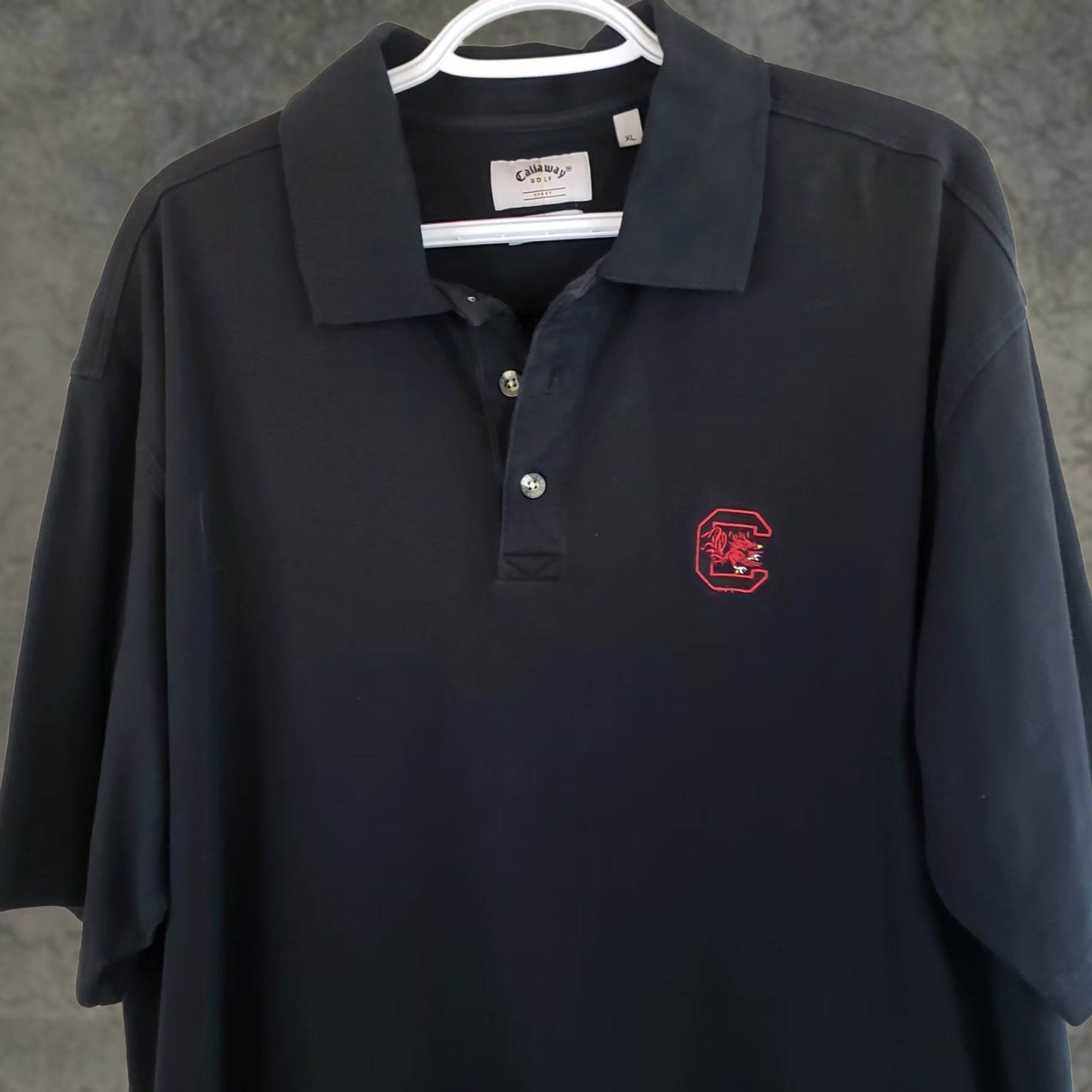 Callaway VINTAGE Callaway Golf Polo Shirt Mens XL Black South Carolina Gamecocks USC Logo Polo Shirt Short Sleeve Embroidered Logo Golf Activewear Casual Size US XL / EU 56 / 4 - 1 Thumbnail