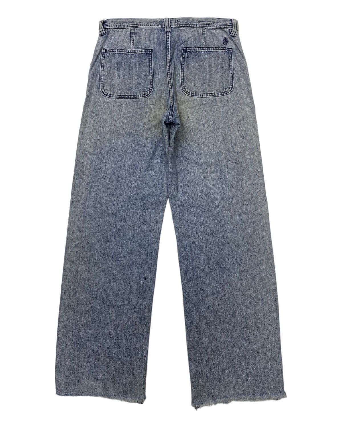 JW Anderson 🔥J.W. ANDERSON DISTRESSED WIDE FIT CUT LEG DENIM JEANS Size US 30 / EU 46 - 4 Thumbnail