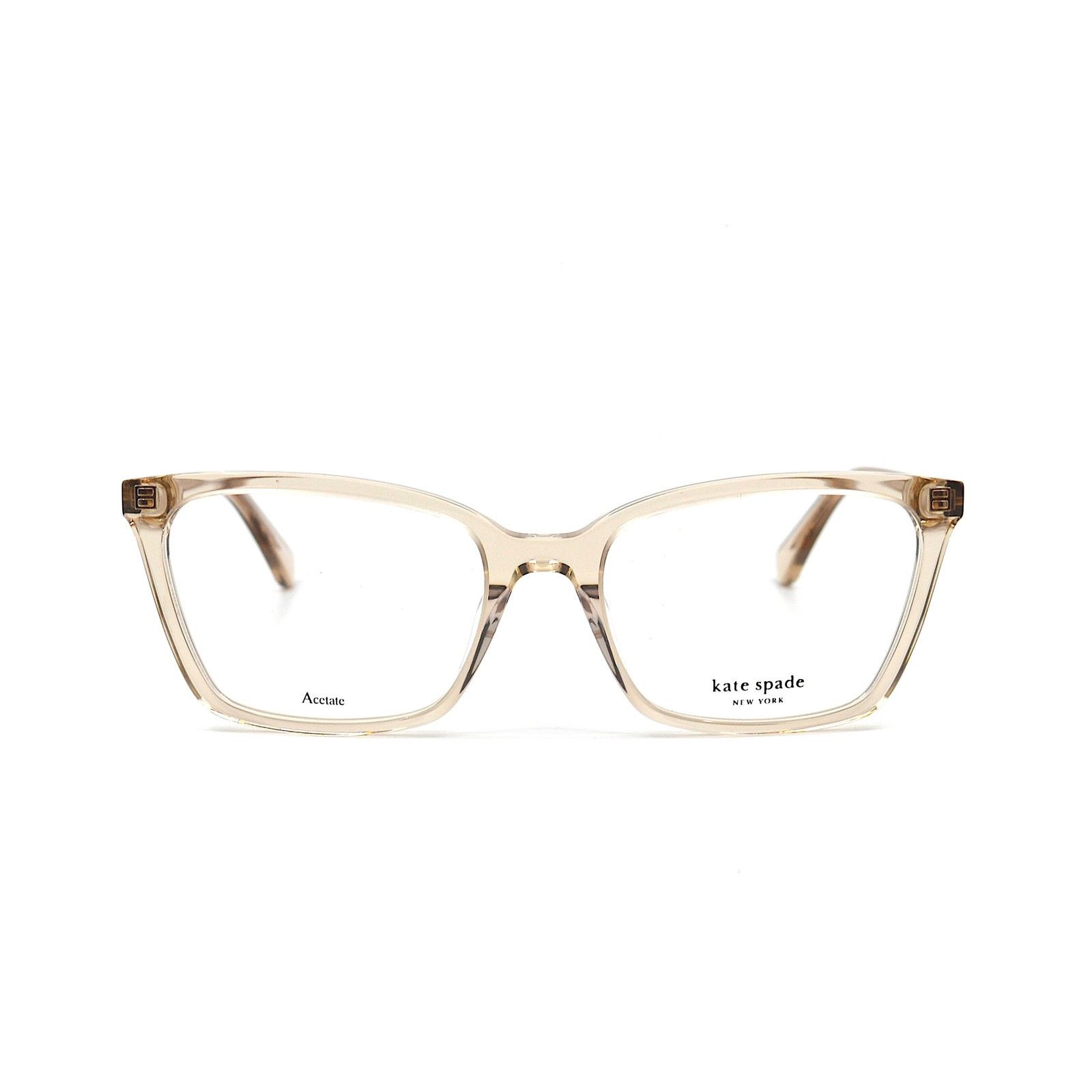 Kate Spade NEW KATE SPADE WANDA 10A TRANSPARENT PEACH EYEGLASSES FRAME Size ONE SIZE - 4 Thumbnail