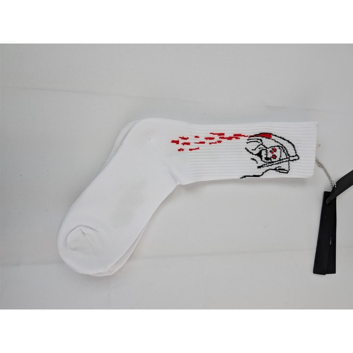 Amiri × Wes Lang o1rshd1 Q:2 / Size: 43-44 / Reaper Blood Socks in White Size ONE SIZE - 8 Thumbnail