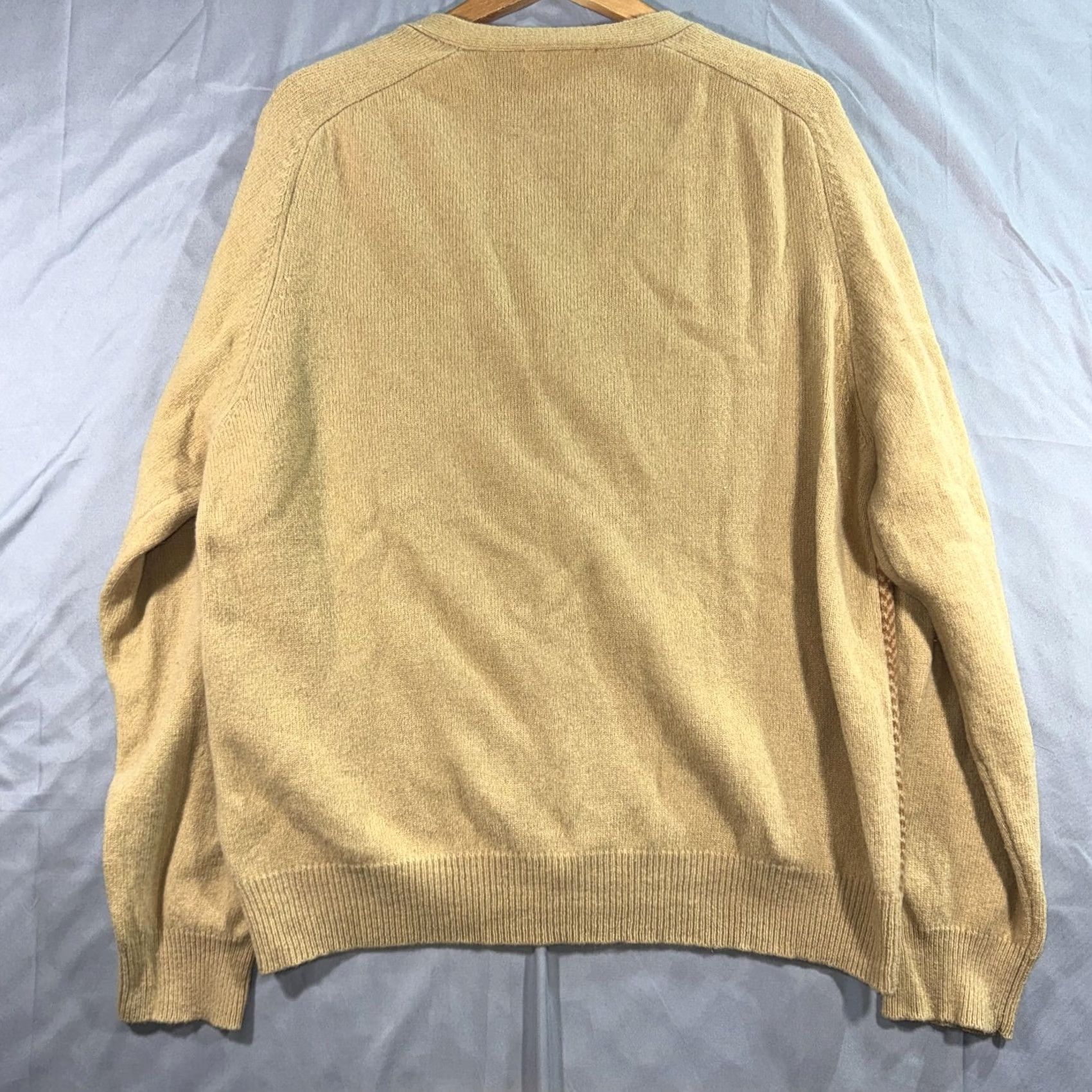 J.Crew VINTAGE J.Crew Cardigan Sweater 2XL Lambswool Herringbone Brown Wool Men Regular Knit V-Neck Button Front Long Sleeve Century Winter Christmas? Size US XXL / EU 58 / 5 - 2 Thumbnail
