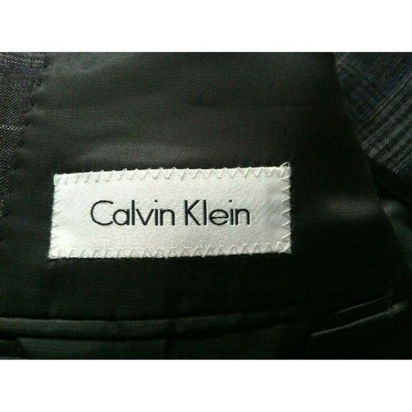 Calvin Klein CALVIN KLEIN MEN'S NEW GRAY 100%LINEN COAT BLAZER SIZE: 40R Size 40R - 4 Thumbnail
