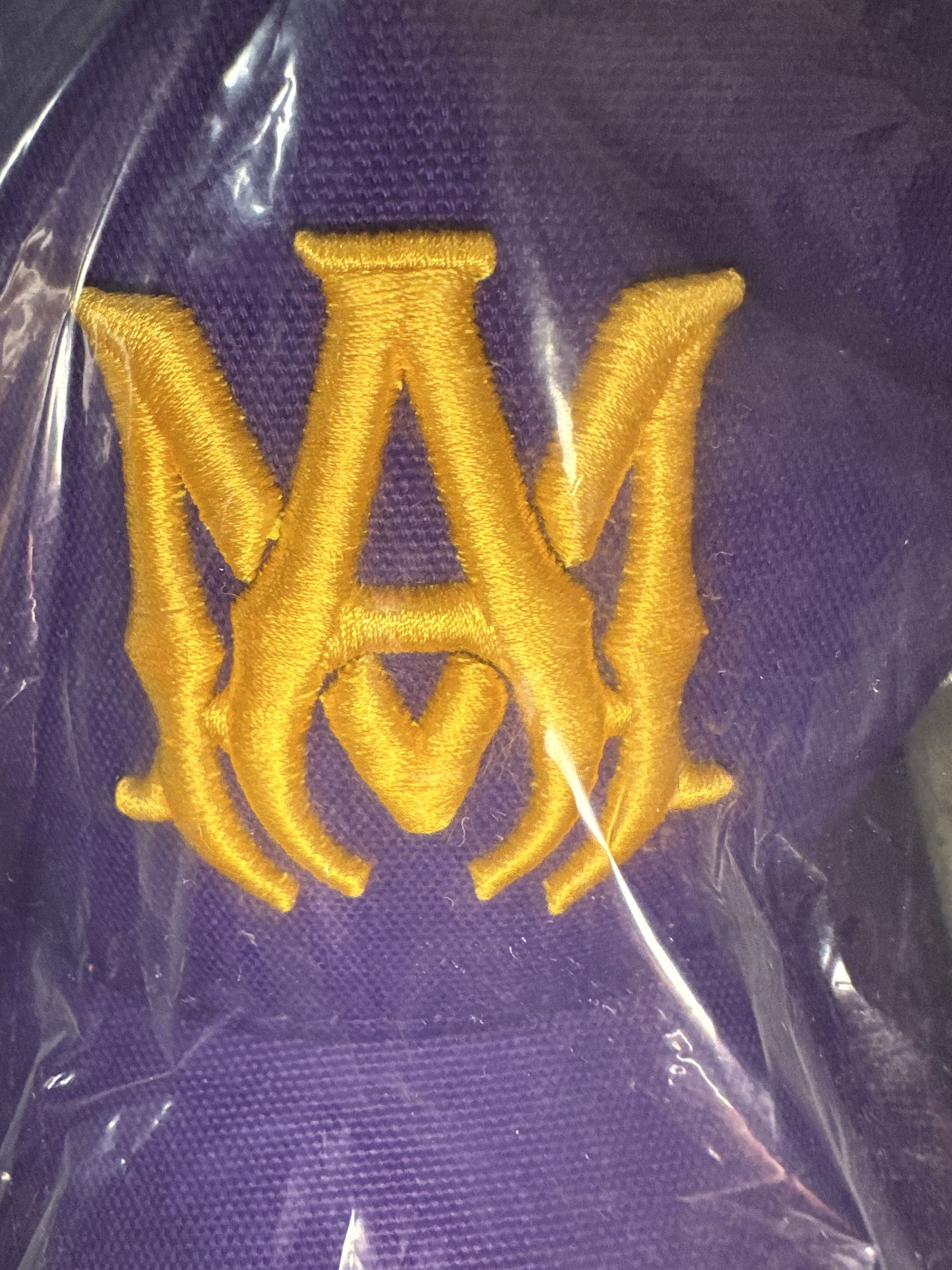 Amiri RARE Sealed AMIRI Embroidered Logo Hat in Purple Size ONE SIZE - 7 Thumbnail
