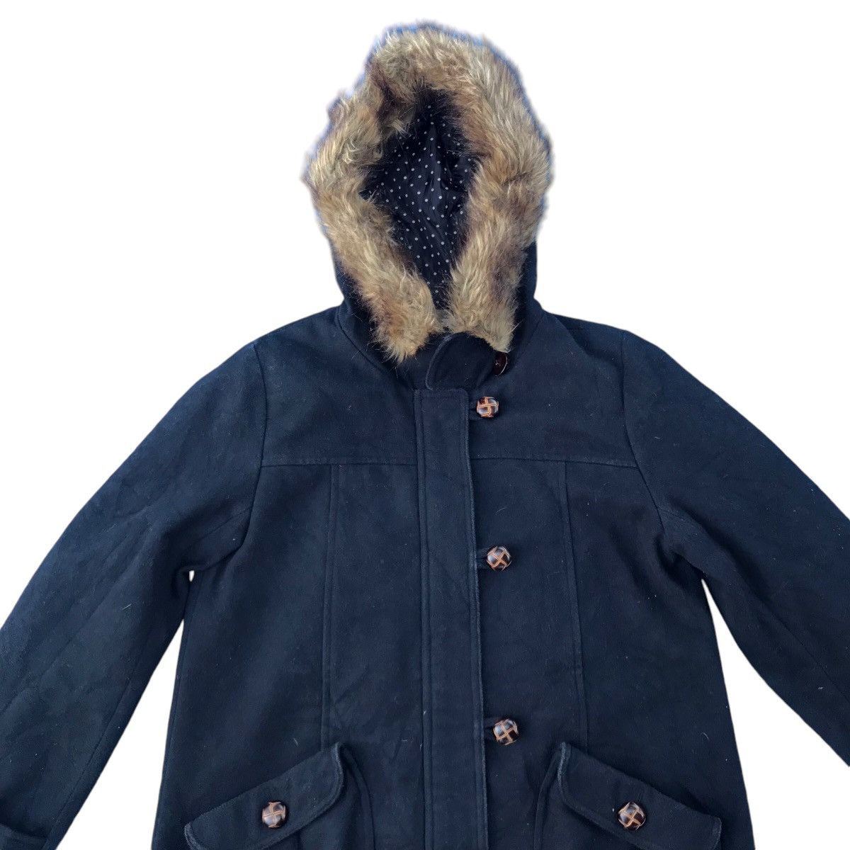 If Six Was Nine × Le Grande Bleu (L.G.B.) Navy Natural Faux Fur Jacket LGB If Six Was Nine Style Size L / US 10 / IT 46 - 5 Thumbnail