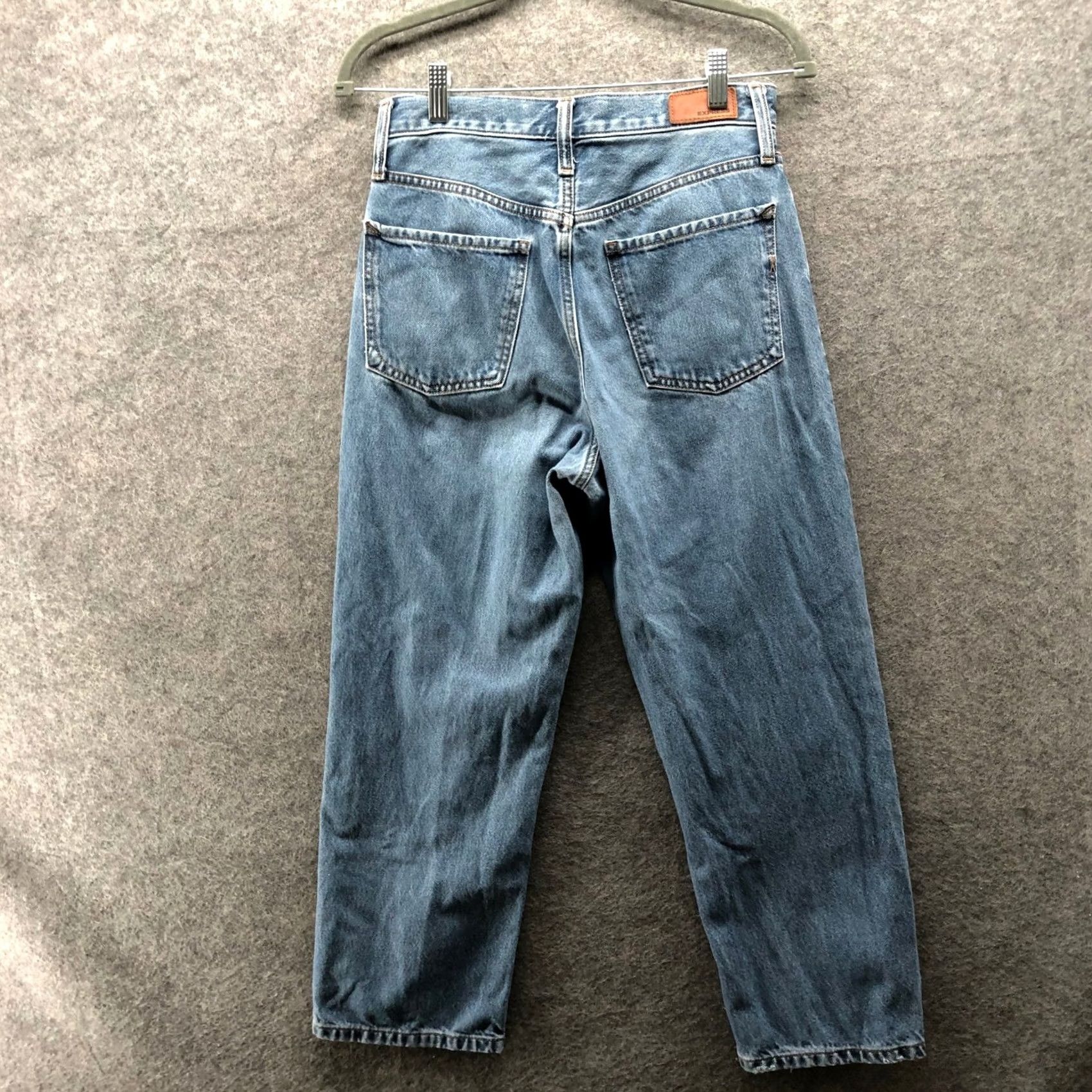Express VINTAGE? Express Jeans Womens 2 Blue Cotton High Rise Button Fly Medium Wash Jeans Size 26" / US 2 / IT 38 - 2 Thumbnail