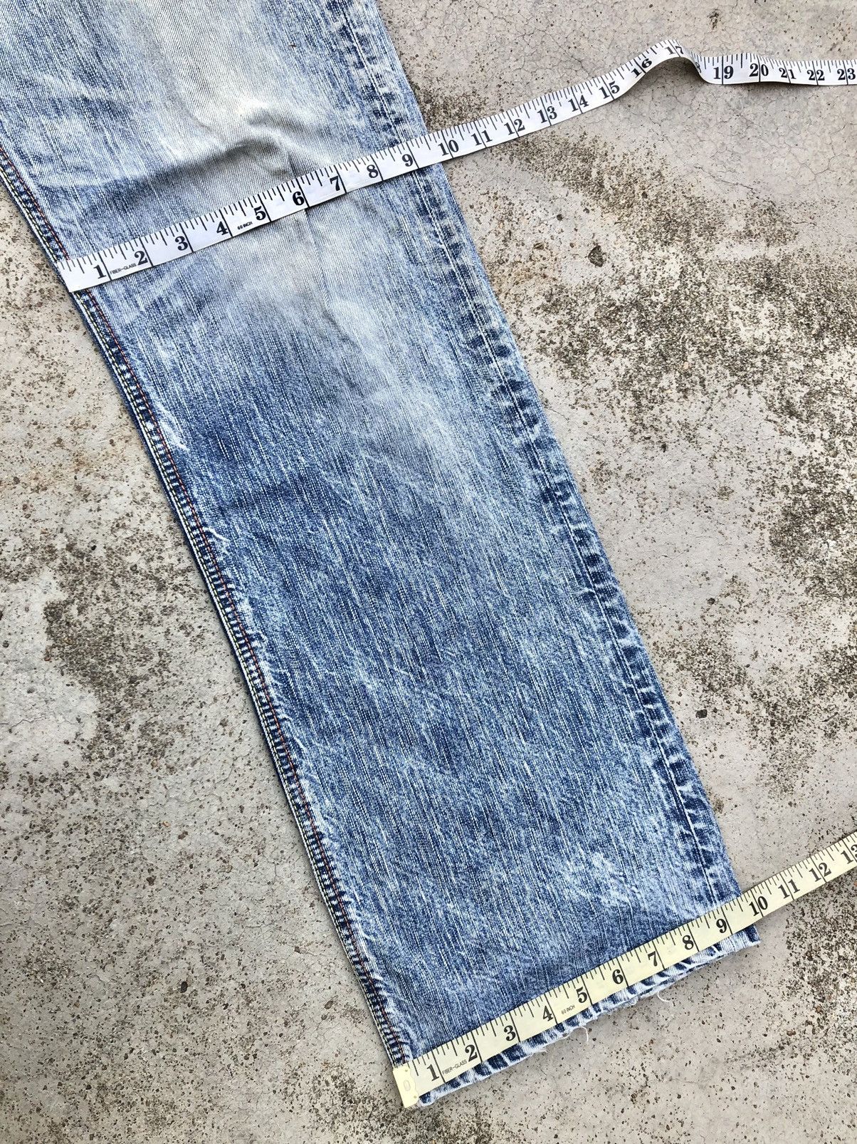 Edwin WASHED BLUE DISTRESSED DENIM BY EDWIN Size US 34 / EU 50 - 8 Thumbnail