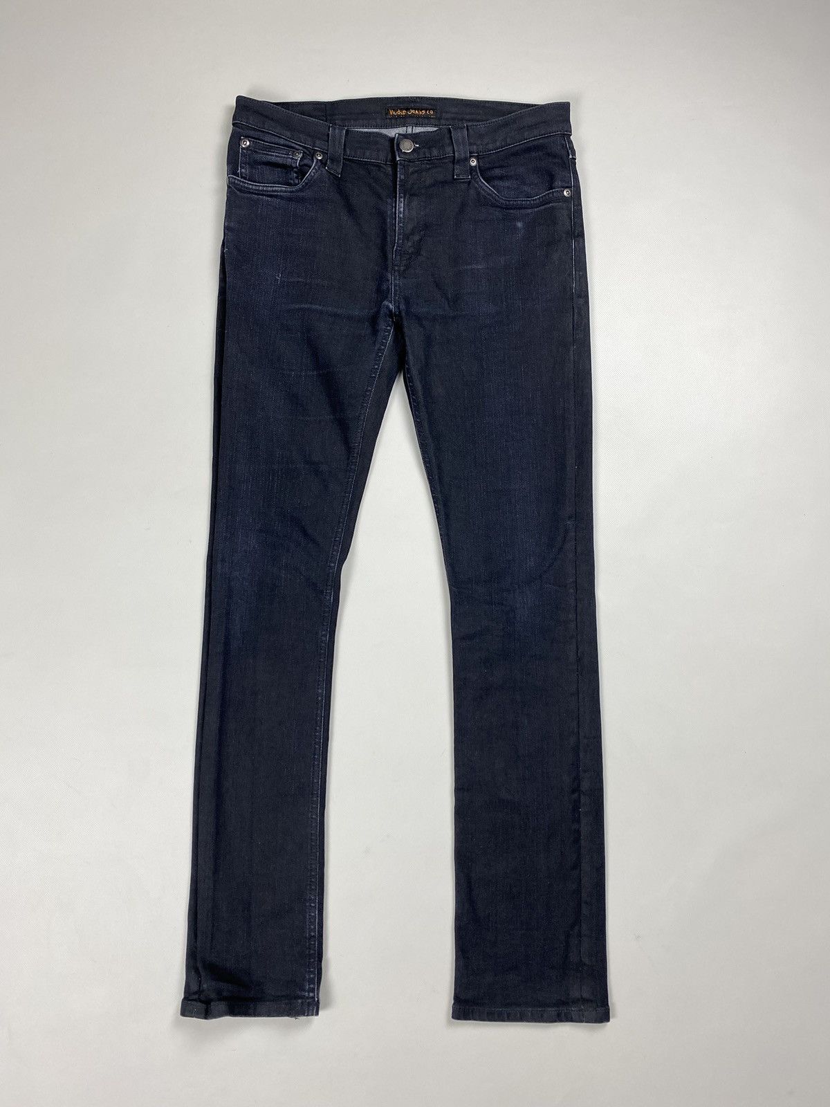 Nudie Jeans Nudie Jeans Co Tube Tom Org. Back In Black men’s jeans Size US 31 - 1 Thumbnail