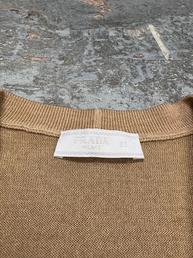 Prada AW2011 Prada Camel Wool & Silk Cardigan Size US S / EU 44-46 / 1 - 9 Thumbnail
