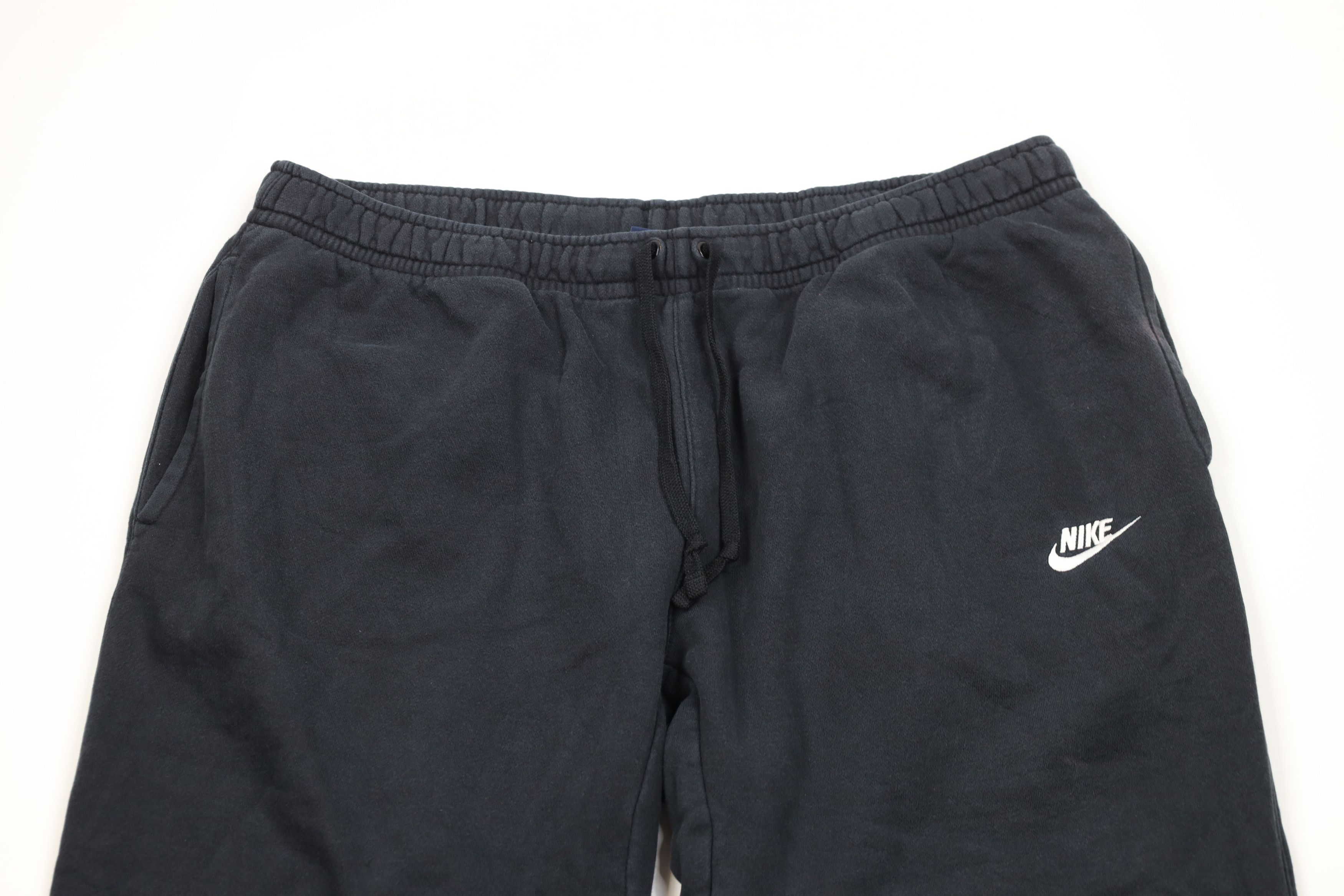 Nike Vintage Nike Scott Mini Swoosh Wide Leg Sweatpants Black Size US 40 / EU 56 - 2 Thumbnail