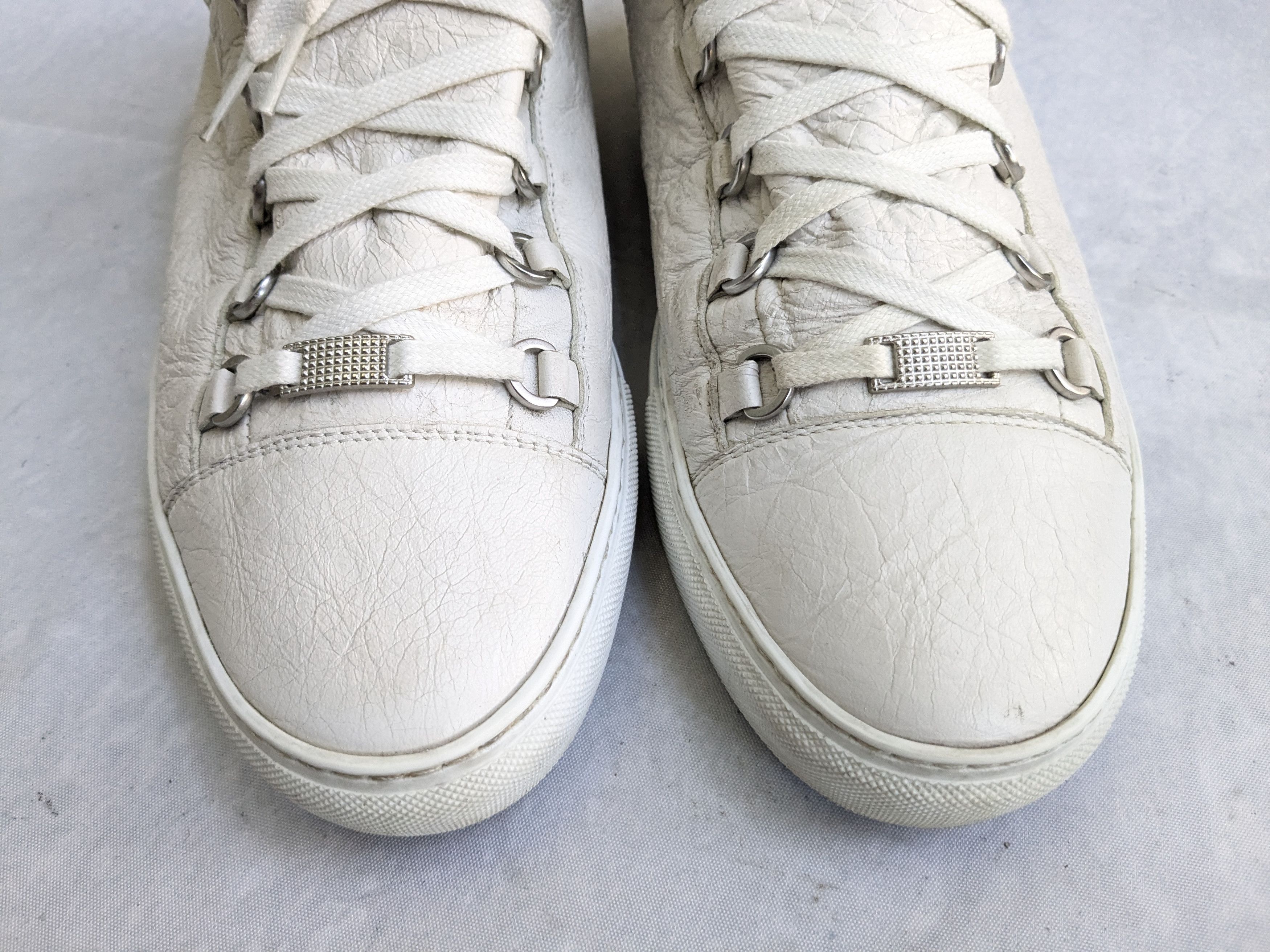 Balenciaga Balenciaga Arena Sneakers White 13 Low Tops Leather Size US 13 / EU 46 - 4 Thumbnail