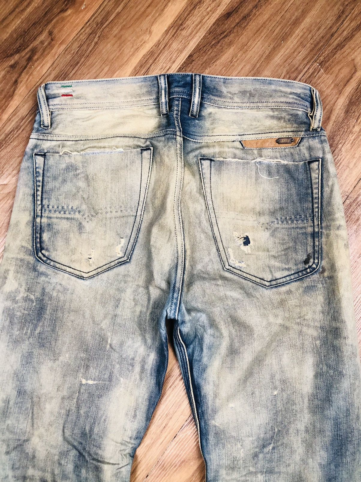 Diesel Diesal Industry Distress Jeans (36) Size US 28 / EU 44 - 18 Thumbnail