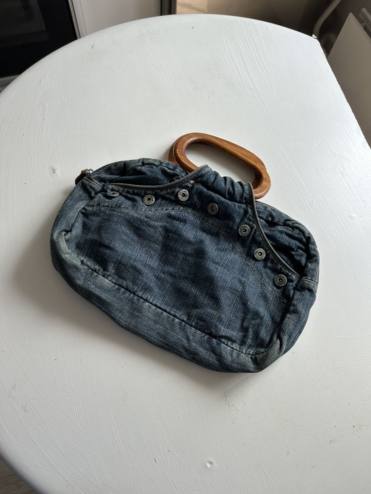 Other Vintage Jeans Button Wooden Handles Bag Retro Band Opium Size ONE SIZE - 2 Thumbnail