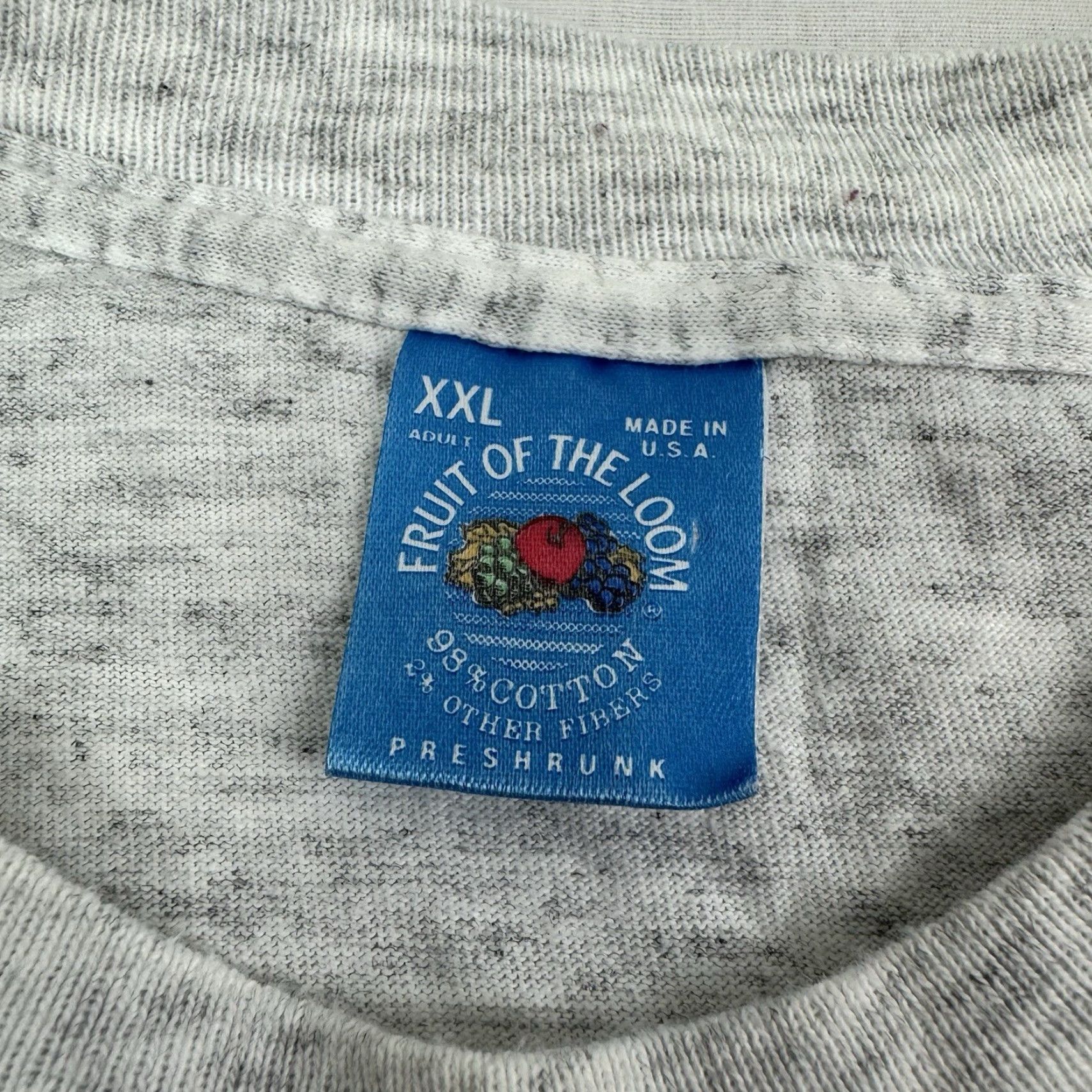 Fruit Of The Loom VINTAGE Fruit of the Loom T-Shirt Adult 2XL Gray Parrot Graphic 90s Nature Birds Outdoor Mens Size US XXL / EU 58 / 5 - 4 Thumbnail