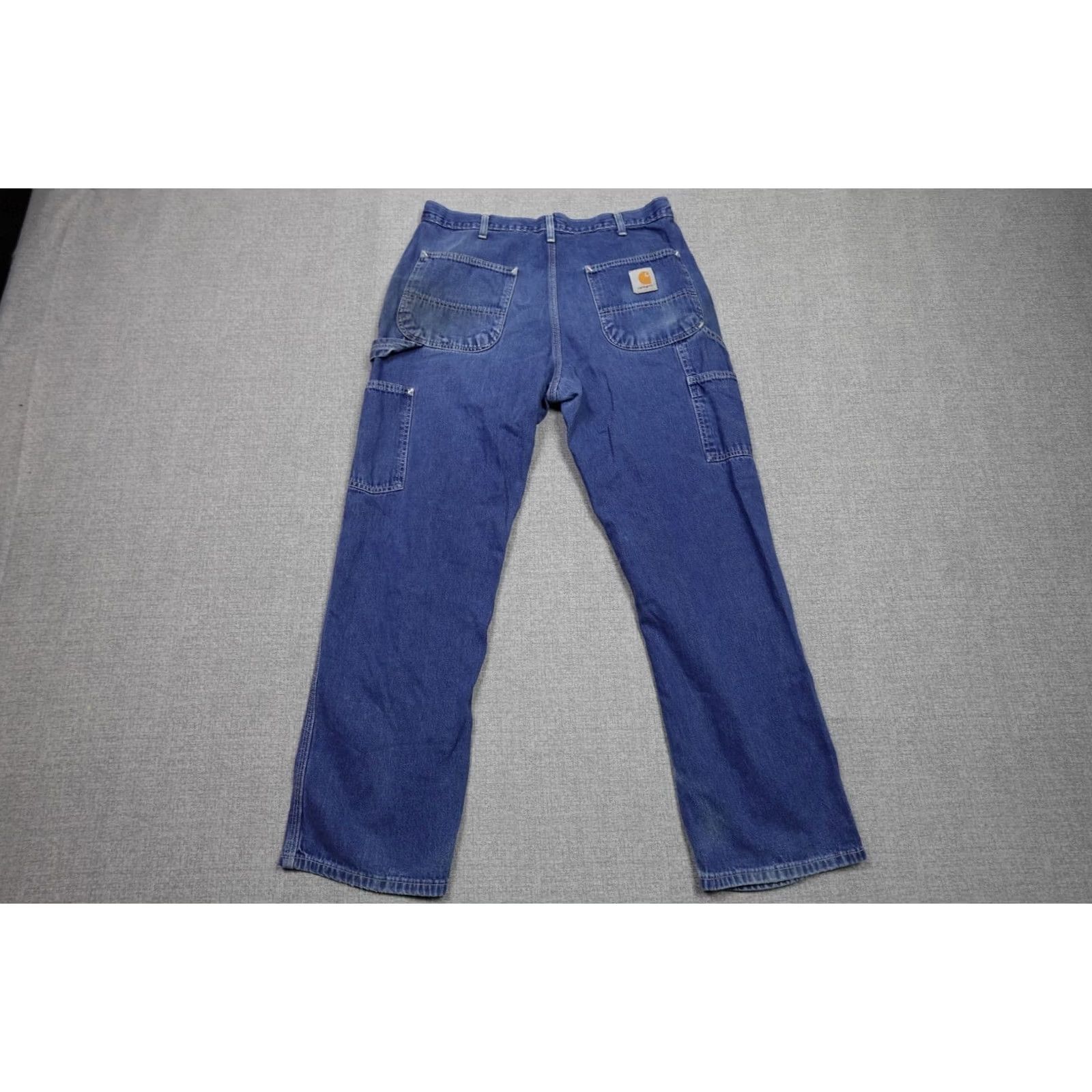 Carhartt Carhartt Jeans Men 34x30 Blue Relaxed Straight Fit Dark Wash Denim 5-Pocket 34in Waist Black? Size US 34 / EU 50 - 6 Thumbnail