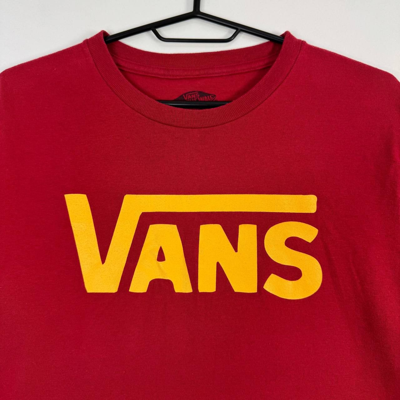 Vans Vans Logo T-Shirt Red Yellow Graphic Skate Mens Size S Size US S / EU 44-46 / 1 - 2 Thumbnail