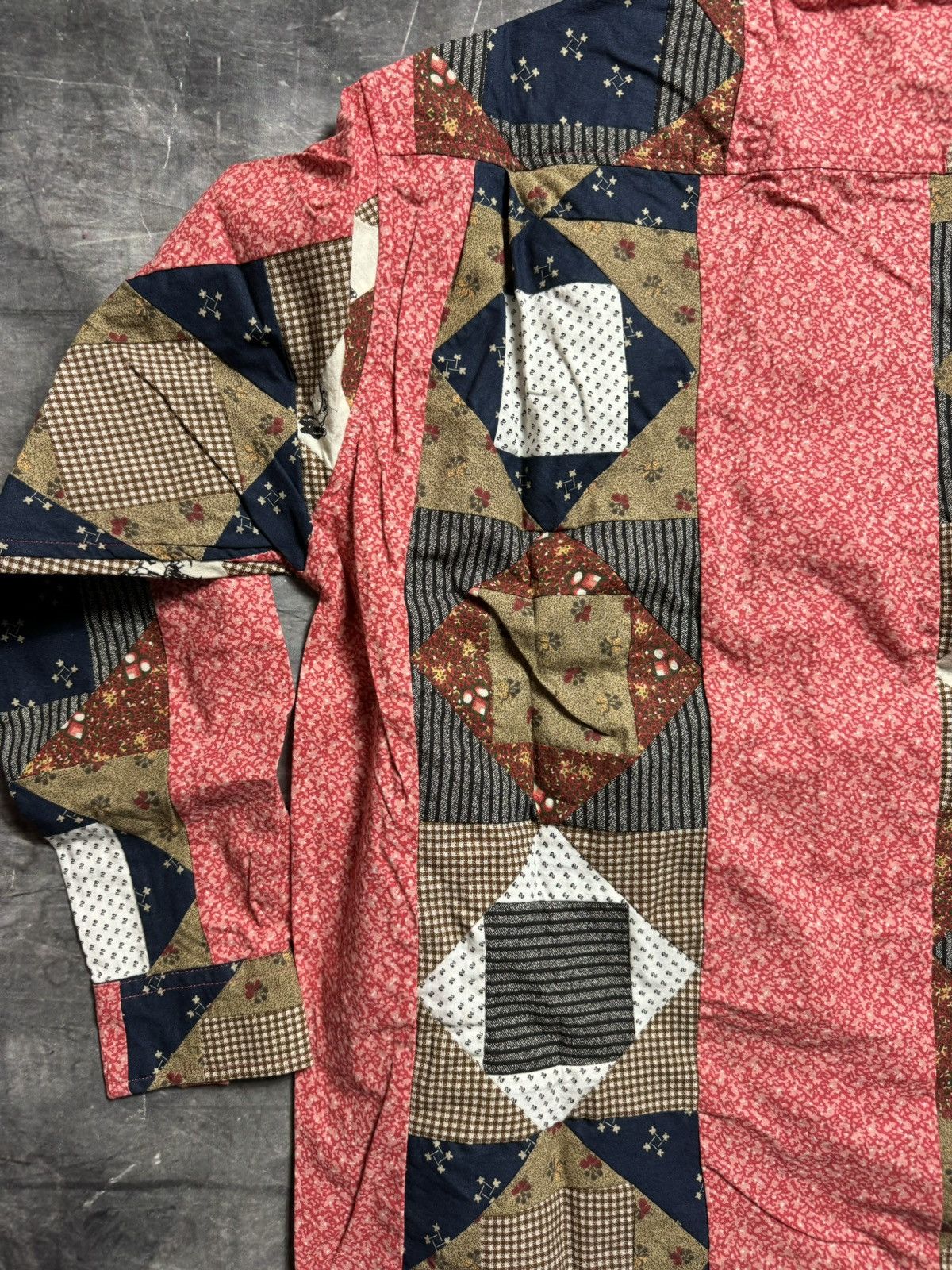 Bode Bode Calico This and That Patchwork Longsleeve Shirt Size US L / EU 52-54 / 3 - 10 Thumbnail