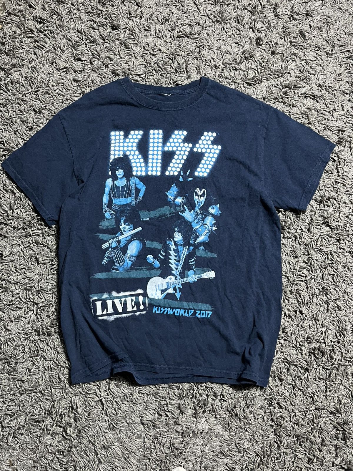 Band Tees KISS ROCK BAND COTTON 2017 WORLD TOUR T-SHIRT Size US L / EU 52-54 / 3 - 1 Thumbnail