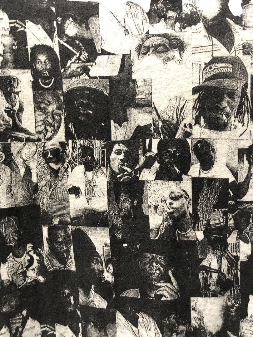 Vintage Vintage Full prints Bob Marley Photo Tee Size US L / EU 52-54 / 3 - 8 Thumbnail