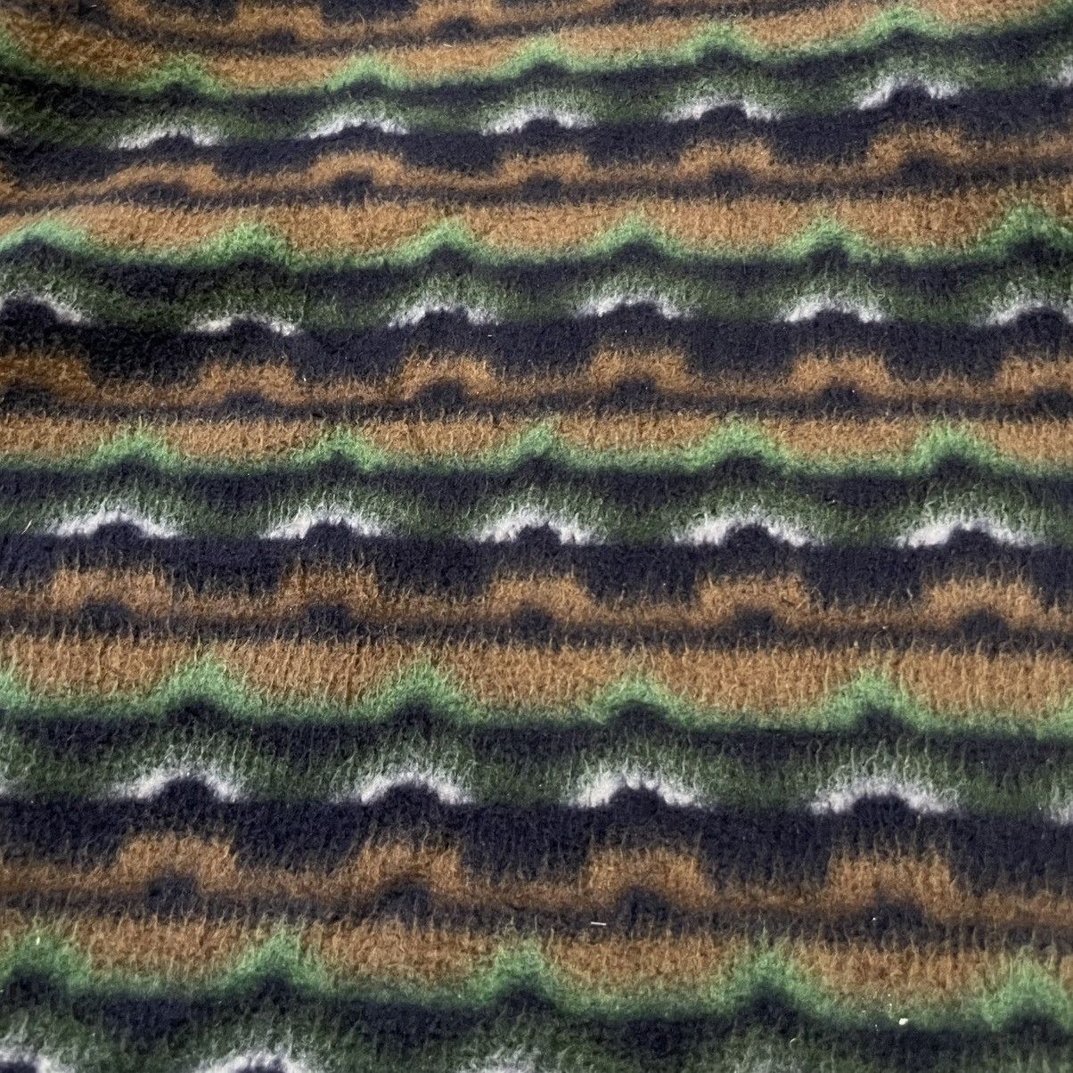 Vintage Vtg Willpips Active Style Earth Tone Aztec Stripe Fleece Size US L / EU 52-54 / 3 - 12 Thumbnail