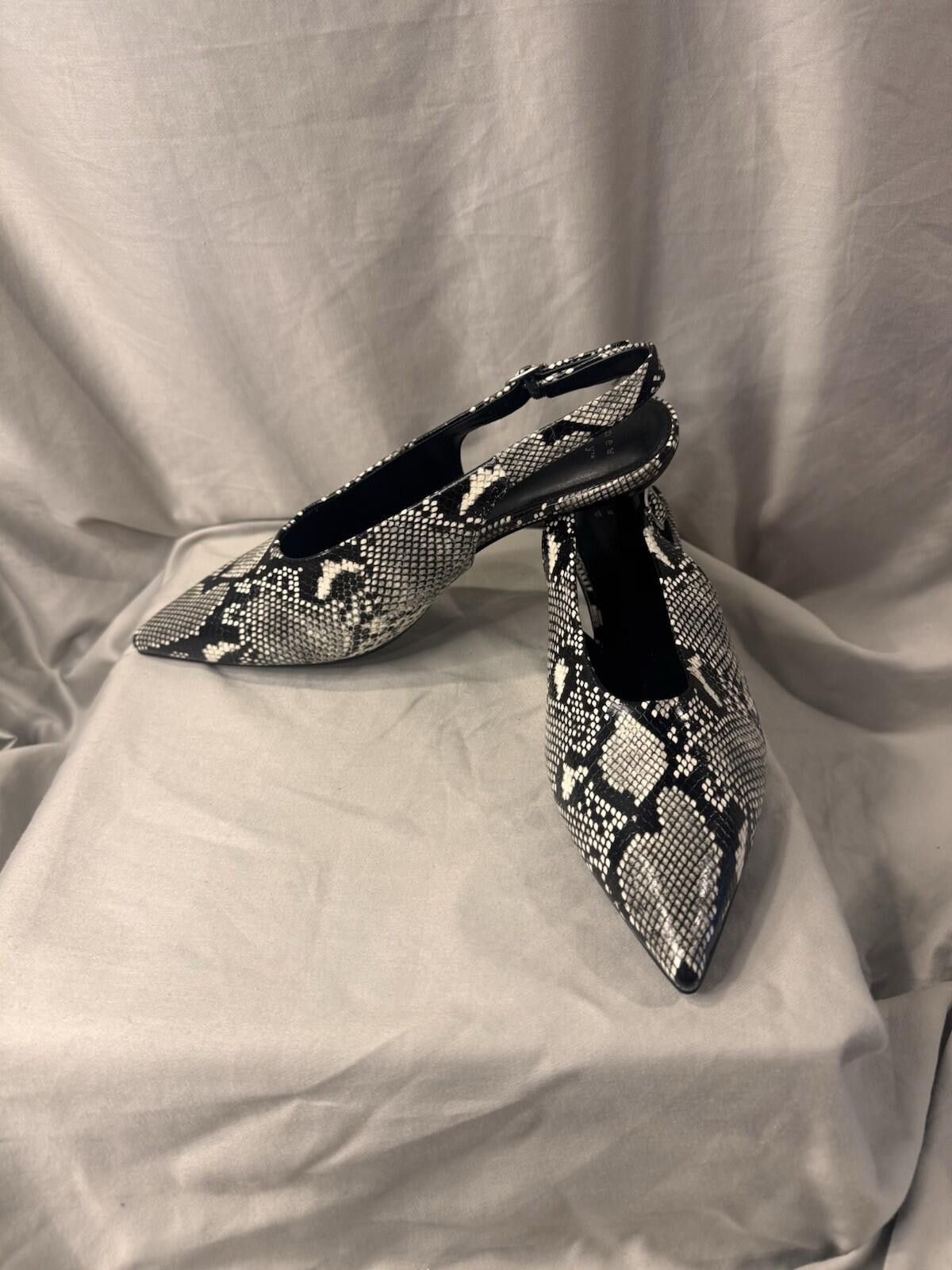 Other A New Day Samantha Slingback Heel Snake Print Sz 7.5 [A24] Size US 7.5 / IT 37.5 - 2 Thumbnail