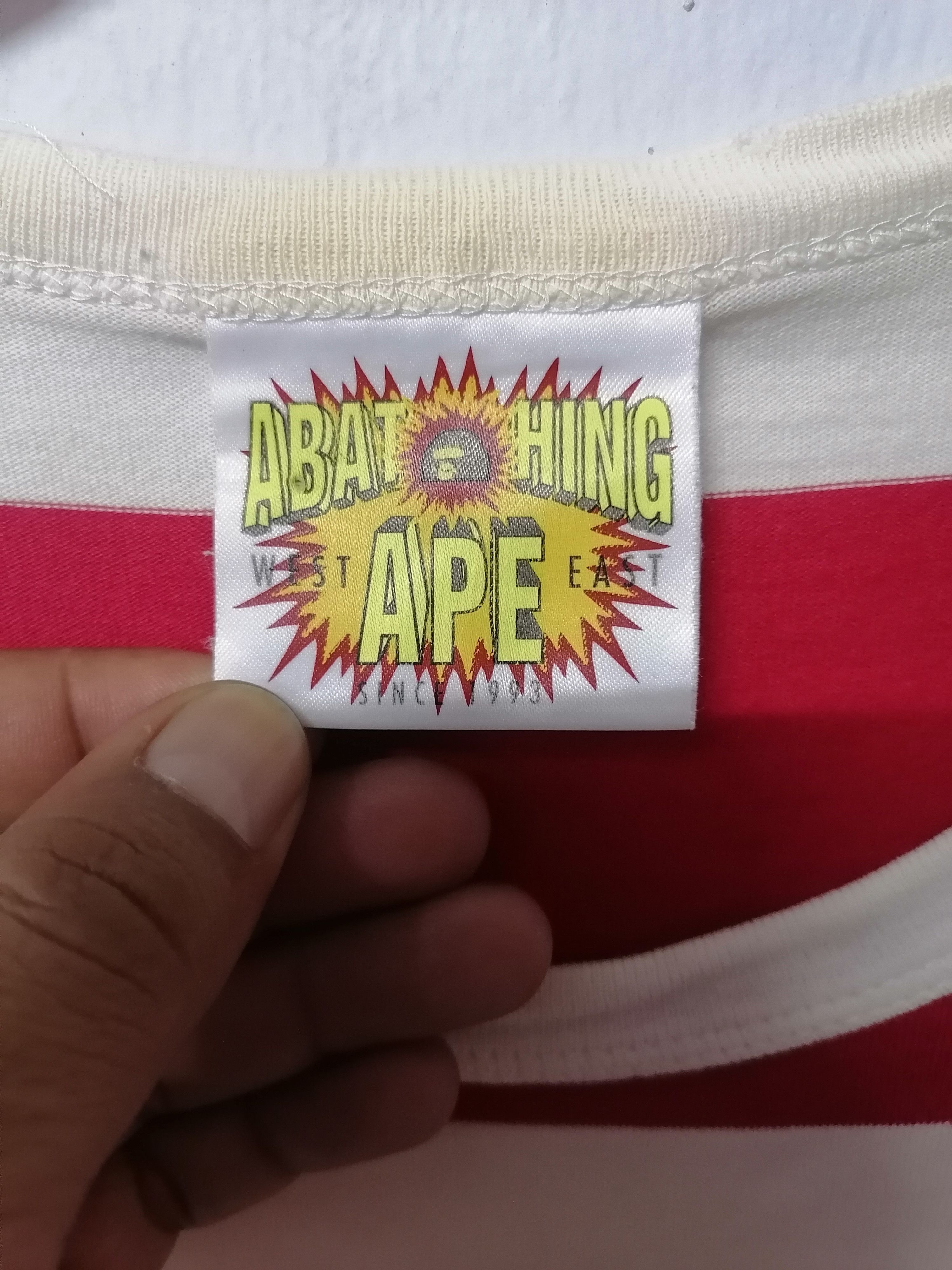 Bape A Bathing Ape "Where's Waldo" Ape Head Sunrise Stripe Tee Size US M / EU 48-50 / 2 - 4 Thumbnail