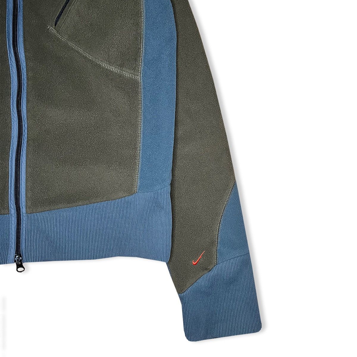 Nike 2001 Nike Technical Panelled Double Zip Hooded Fleece Size US S / EU 44-46 / 1 - 7 Thumbnail