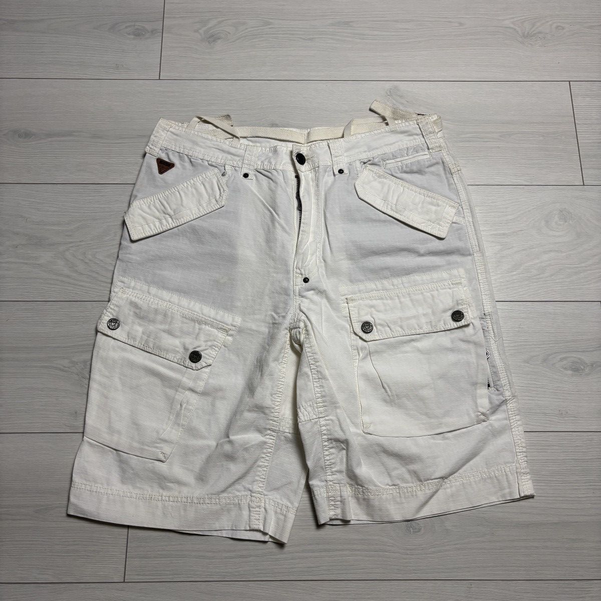 Japanese Brand crazy army vintage y2k bondage shorts rap if six was nine Size US 38 / EU 54 - 2 Thumbnail