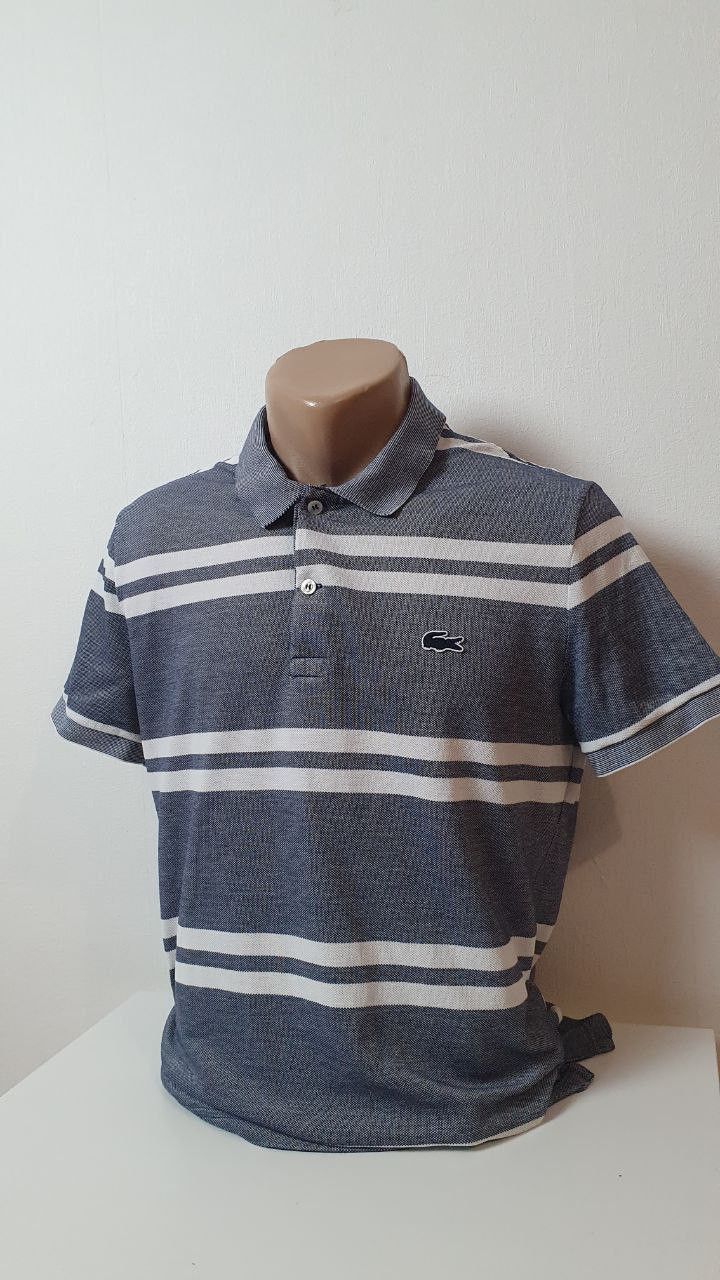 Lacoste Men's t-shirt Lacoste Poloshirt Grey white Size M Fr 4 Size US M / EU 48-50 / 2 - 6 Thumbnail