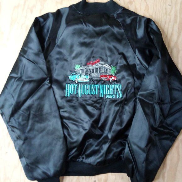 Vintage DS Vintage Hot August Nights Reno Classic Cars Satin Jacket Size US L / EU 52-54 / 3 - 5 Thumbnail